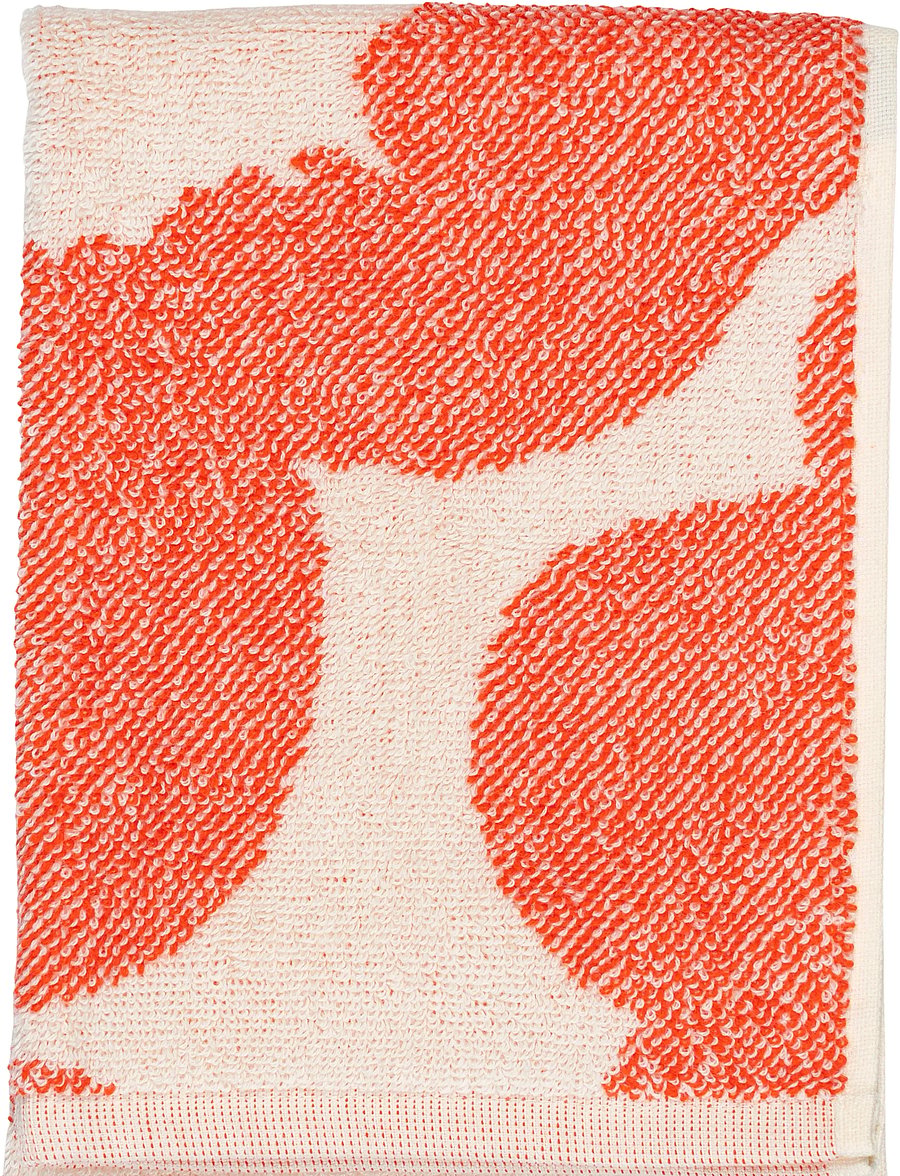 Marimekko Home - UNIKKO GUEST TOWEL 32X50 CM - gästehandtücher - off white, orange red - 1