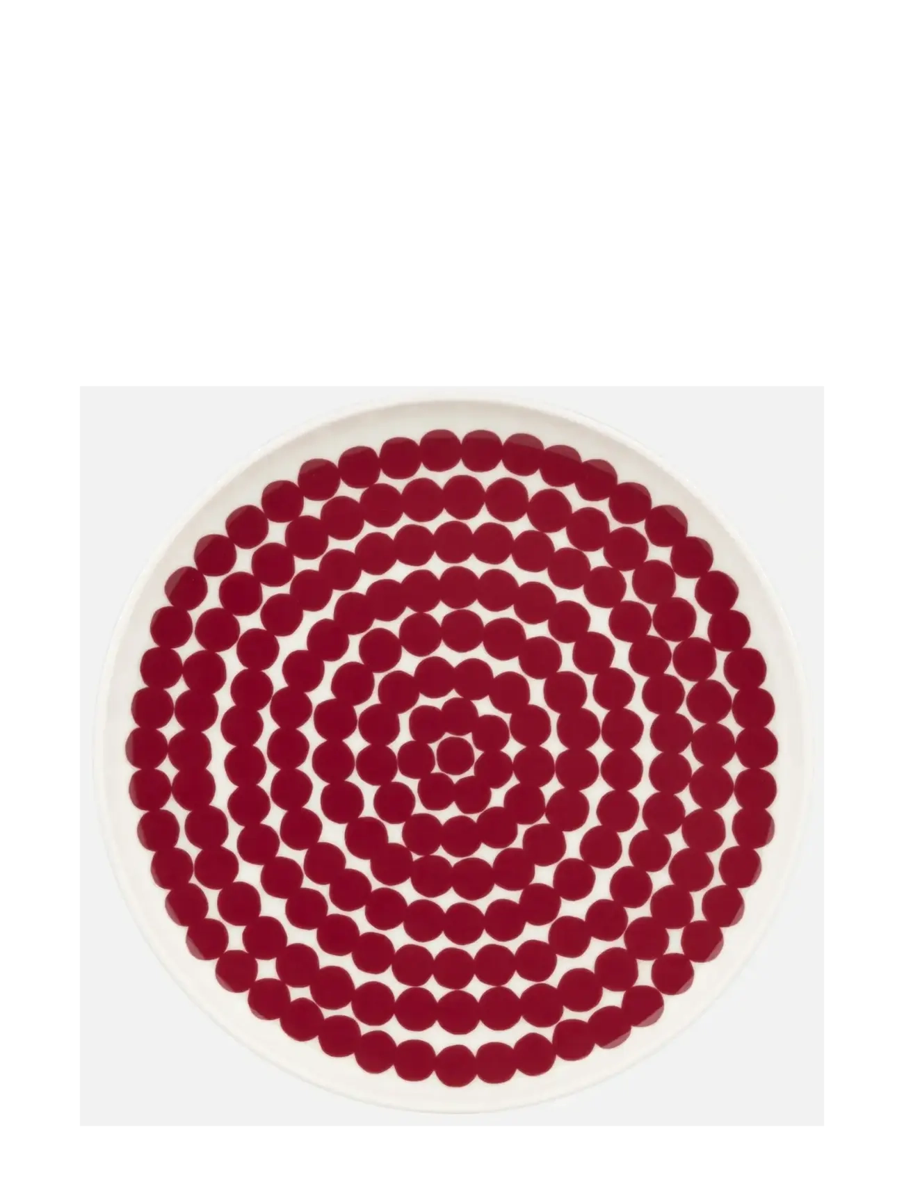 Marimekko Home SIIRTOLAPUUTARHA PLATE 20CM - Dinner plates - RED / white