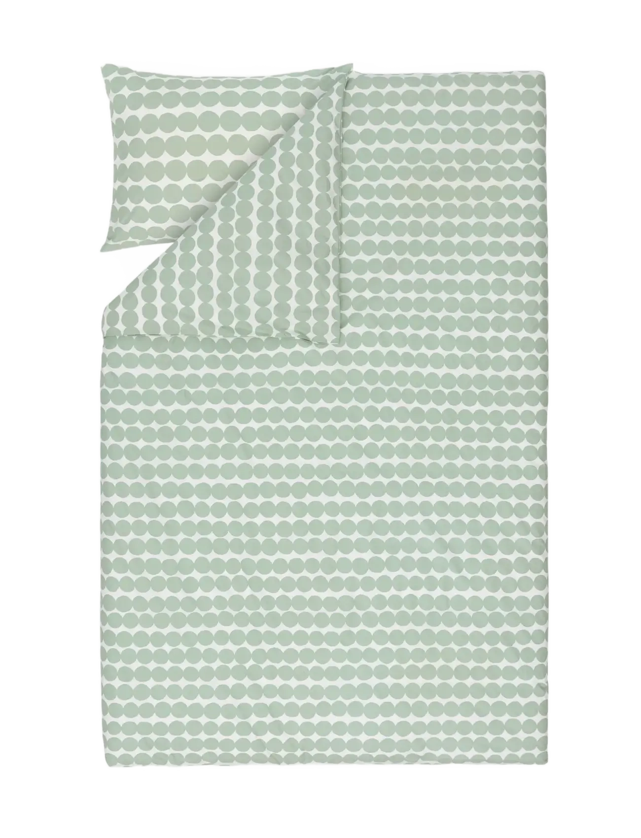 Marimekko Home RÄSYMATTO DC+PC 150X210/50X60 - New arrivals - SAGE, OFF WHITE / green