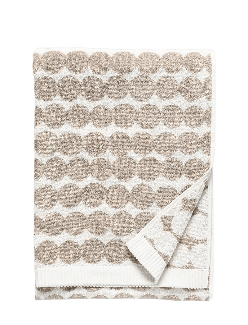 Marimekko Home - RÄSYMATTO BATH TOWEL 70X150 CM - badlakan - beige, white - 0