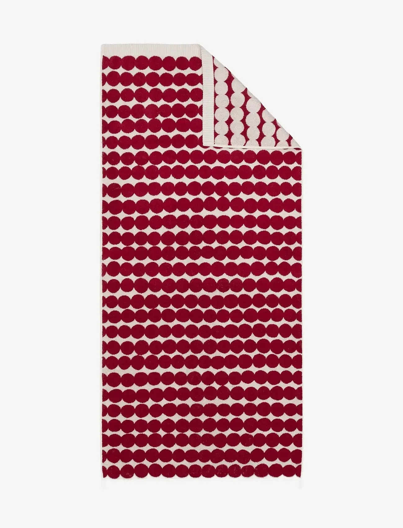 Marimekko Home - RÄSYMATTO BATH TOWEL 70X150 CM - badetücher - dk.red, off white - 1