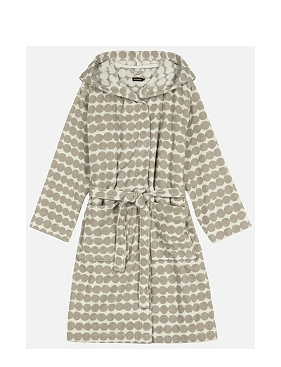 Marimekko Home RÄSYMATTO HOODED BATH ROBE - Kylpytakit - BEIGE, WHITE / white