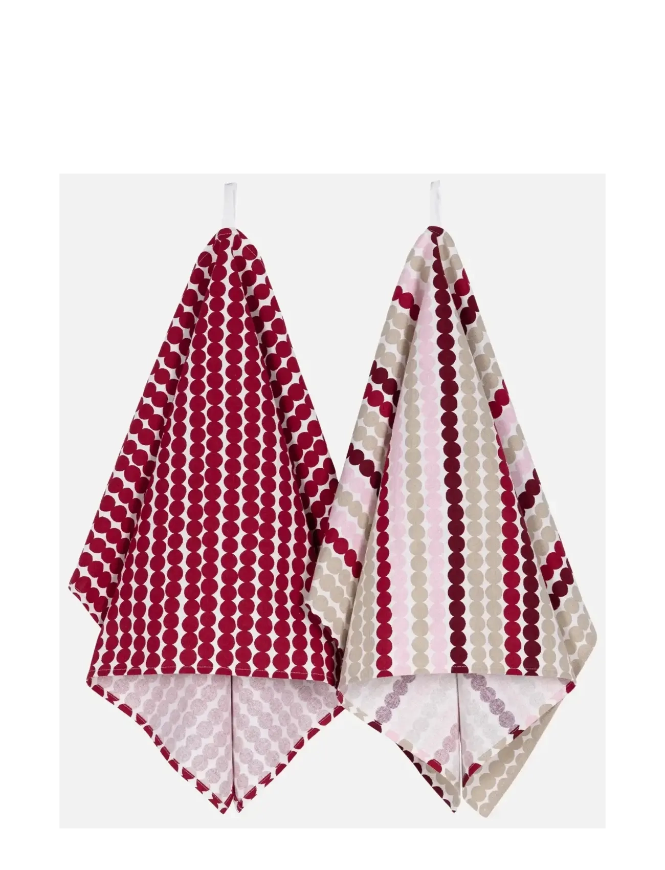 Marimekko Home Pikku Räsymatto Tea Towel 2Pcs, Kitchen Håndklæde, Rød, Str: 43X 70CM