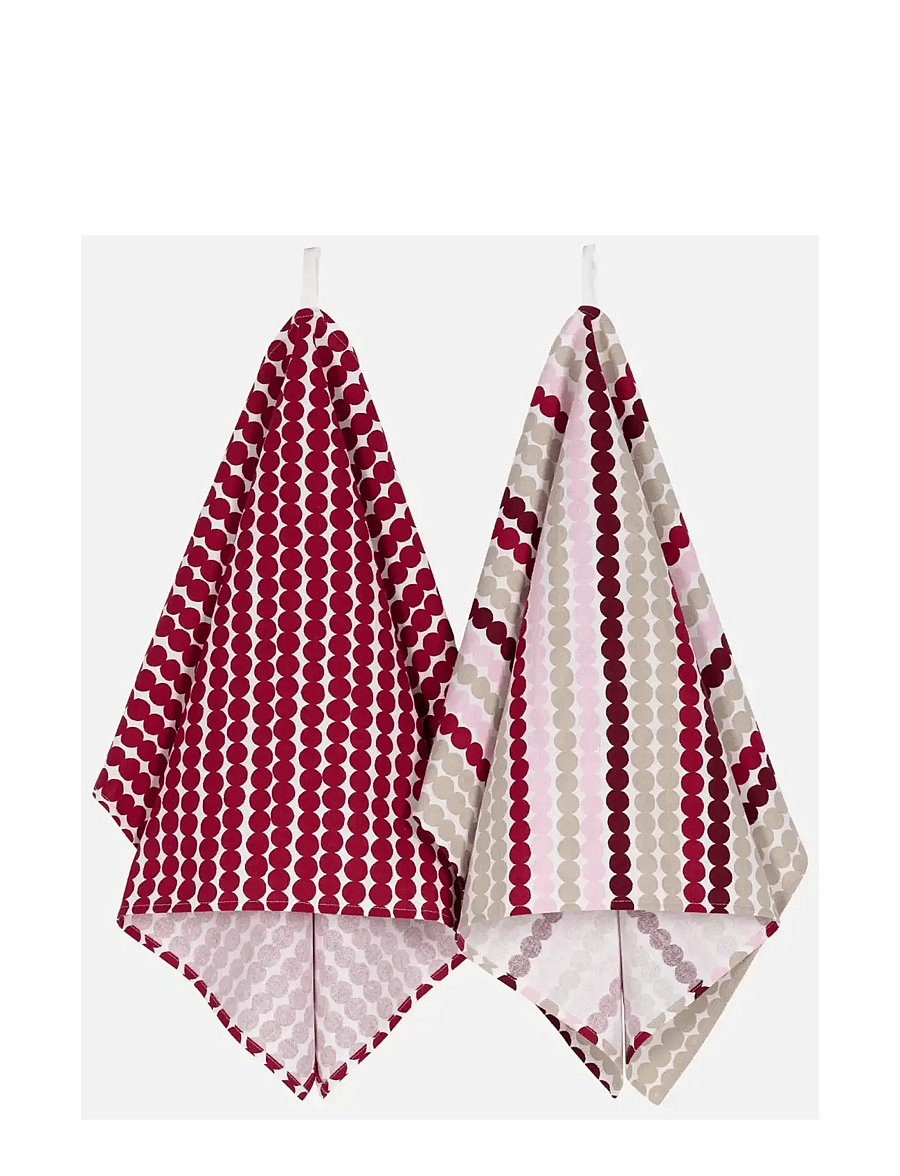 Marimekko Home - PIKKU RÄSYMATTO TEA TOWEL 2PCS - küchenhandtücher - dk.red, multicolour - 0