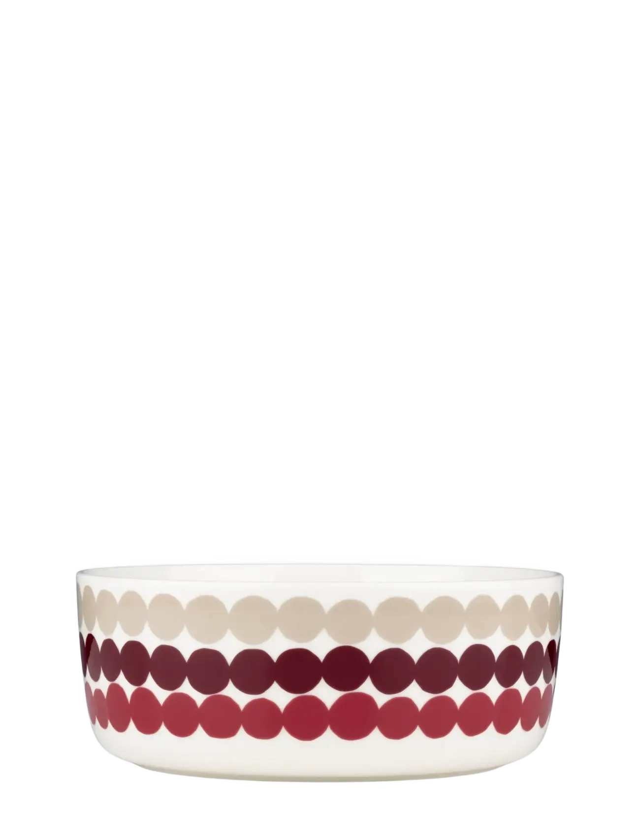 Marimekko Home RÄSYMATTO BOWL 1,5L - Lauanõud - DK.RED, MULTICOLOUR / white