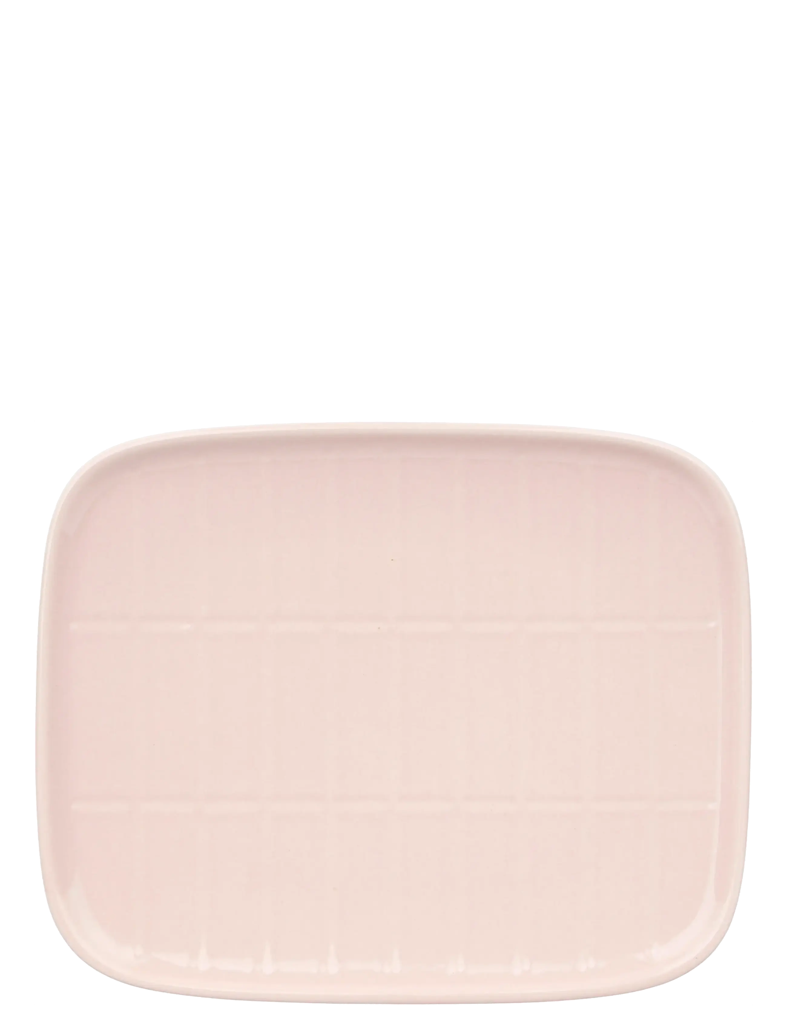 Marimekko Home TIILISKIVI PLATE 15X12 CM - Small plates - LIGHT PINK / pink/rose