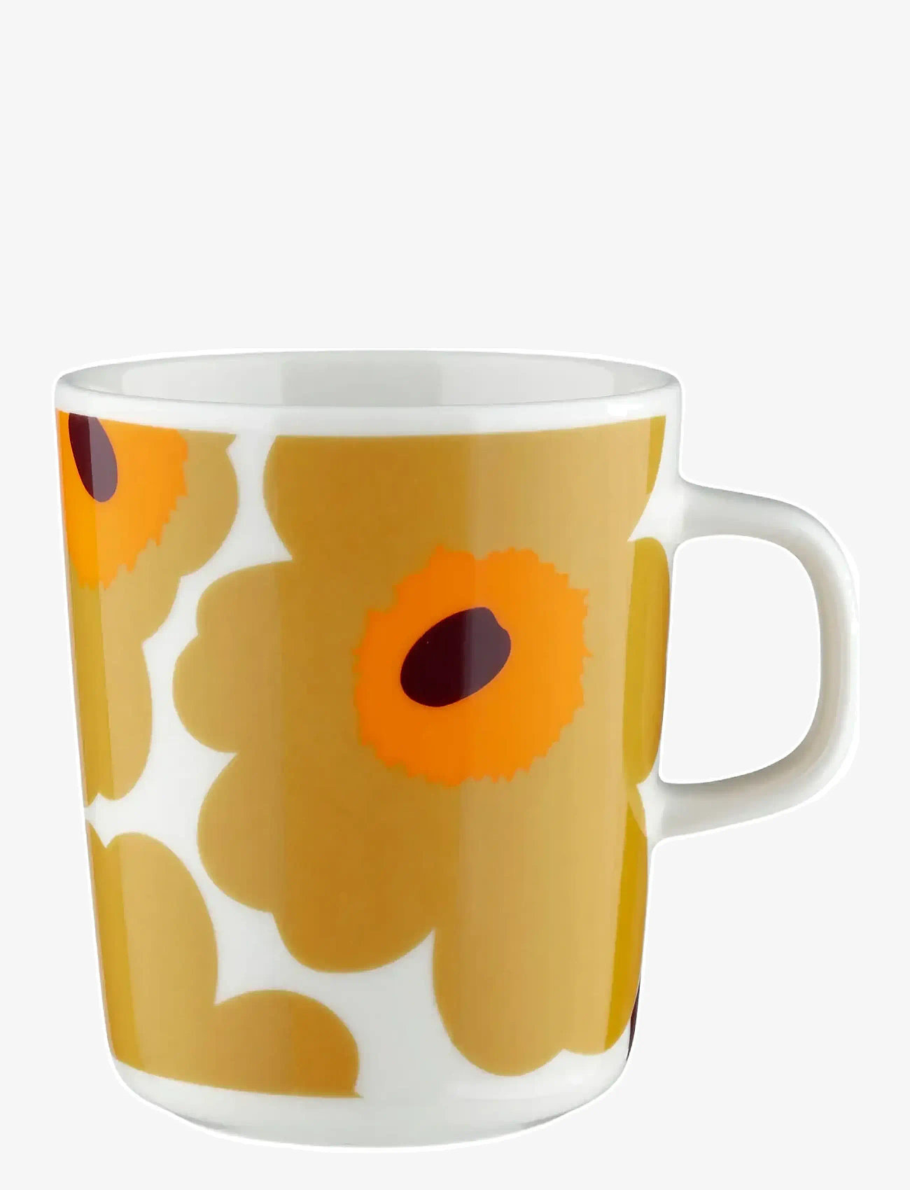 Marimekko Home - UNIKKO MUG 2,5DL - kaffetassen - white, caramel, warm orange - 0