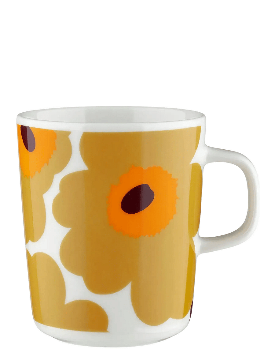 Marimekko Home - UNIKKO MUG 2,5DL - kohvitassid - white, caramel, warm orange - 0