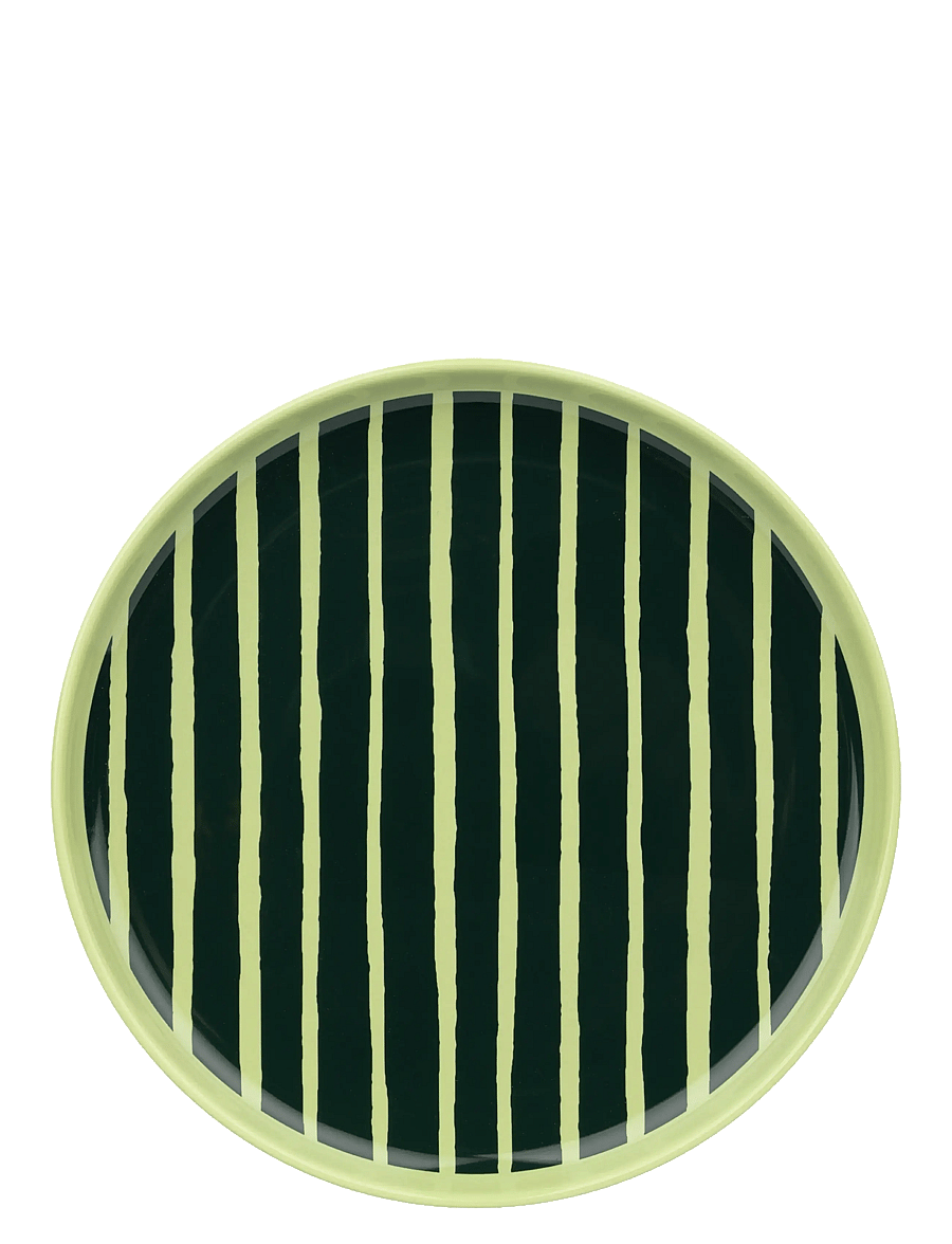 Marimekko Home - PICCOLO PLATE 20CM - speiseteller - pear, dark green - 0