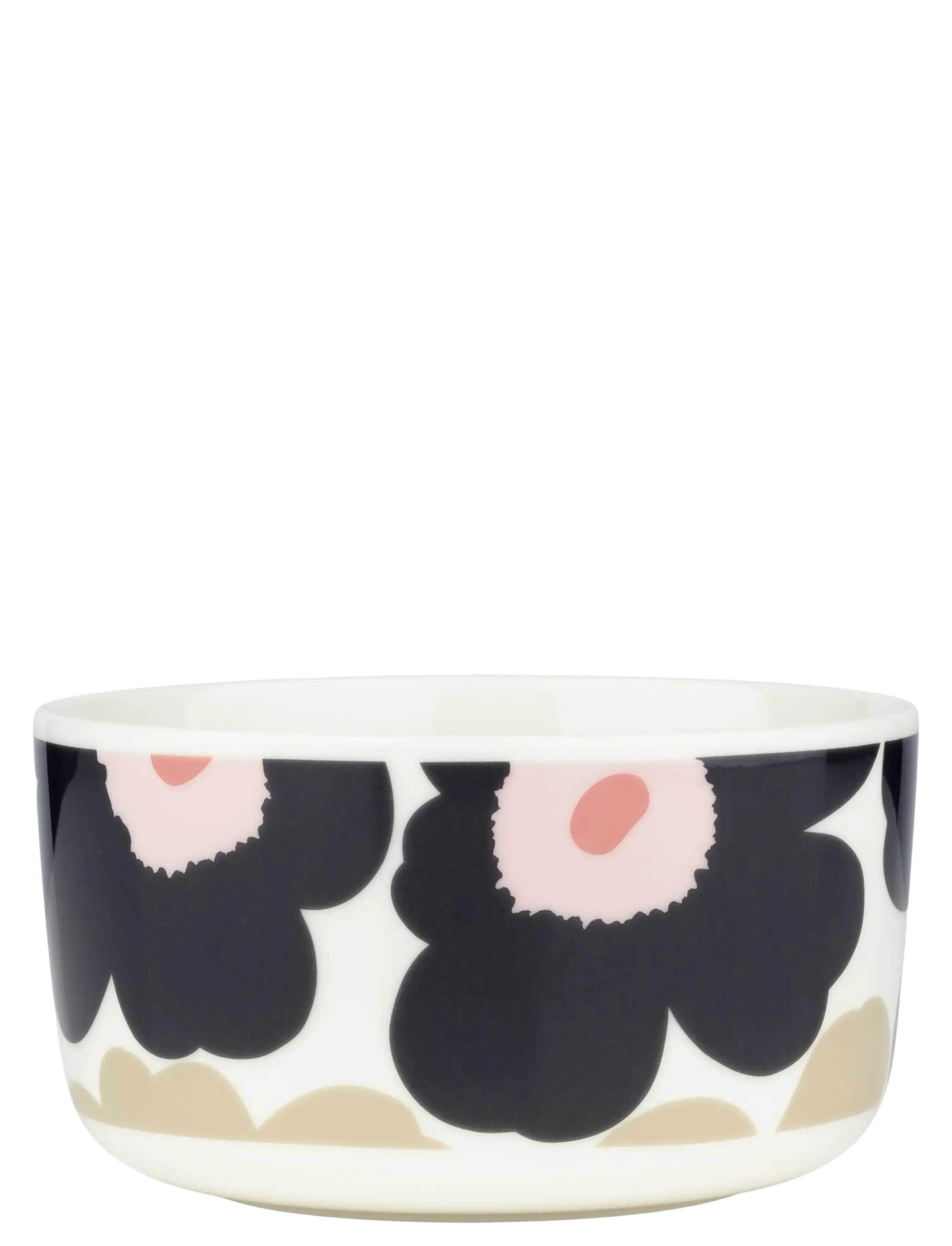 Marimekko Home UNIKKO BOWL 5DL - Borddækning - OFF WHITE,CHARCOAL,SAND,PINK / black