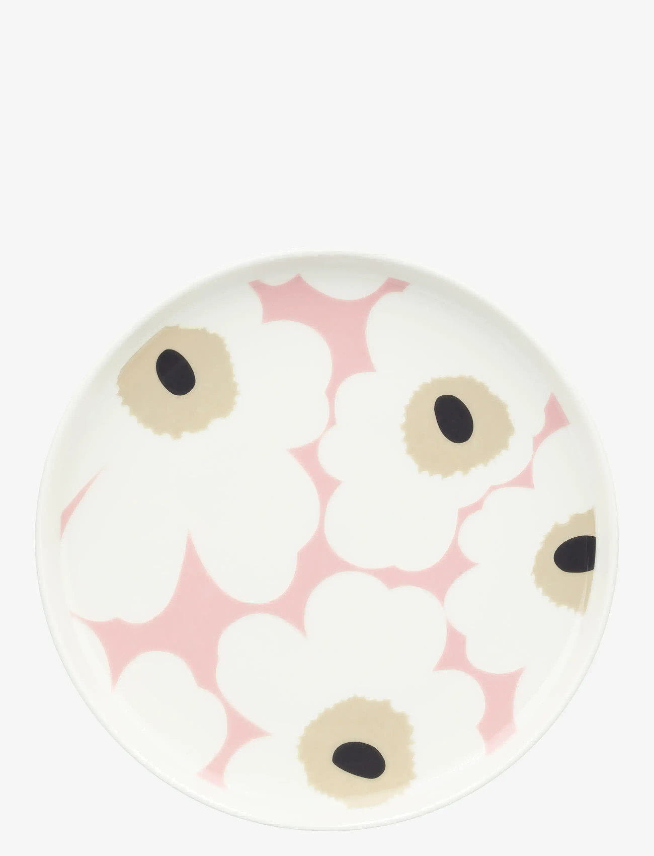 Marimekko Home - UNIKKO PLATE 20CM - nach preis einkaufen - off white,pink,sand,charcoal - 0
