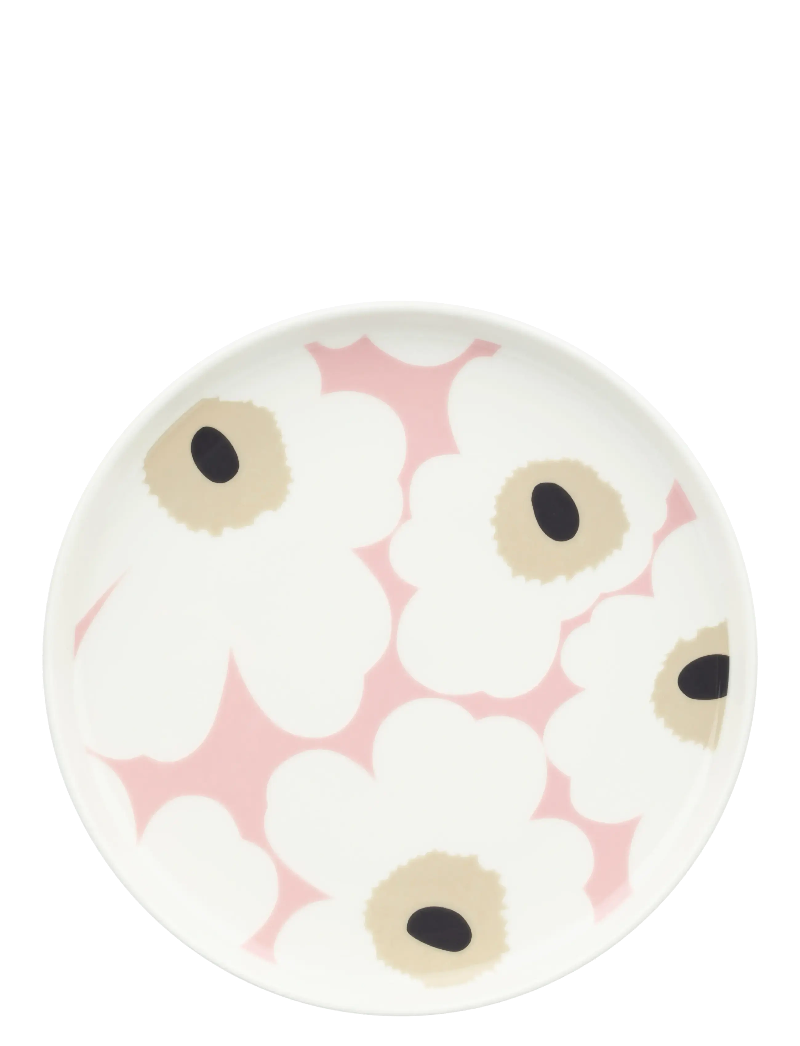 Marimekko Home UNIKKO PLATE 20CM - Marimekko Home - OFF WHITE,PINK,SAND,CHARCOAL / cream