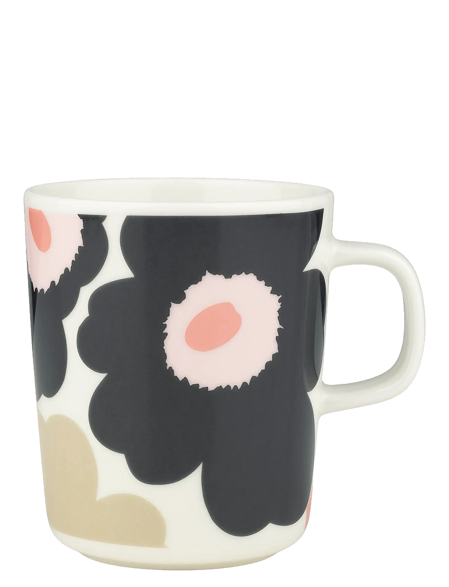 Marimekko Home - UNIKKO MUG 2,5DL - teetassen - off white,charcoal,sand,pink - 0