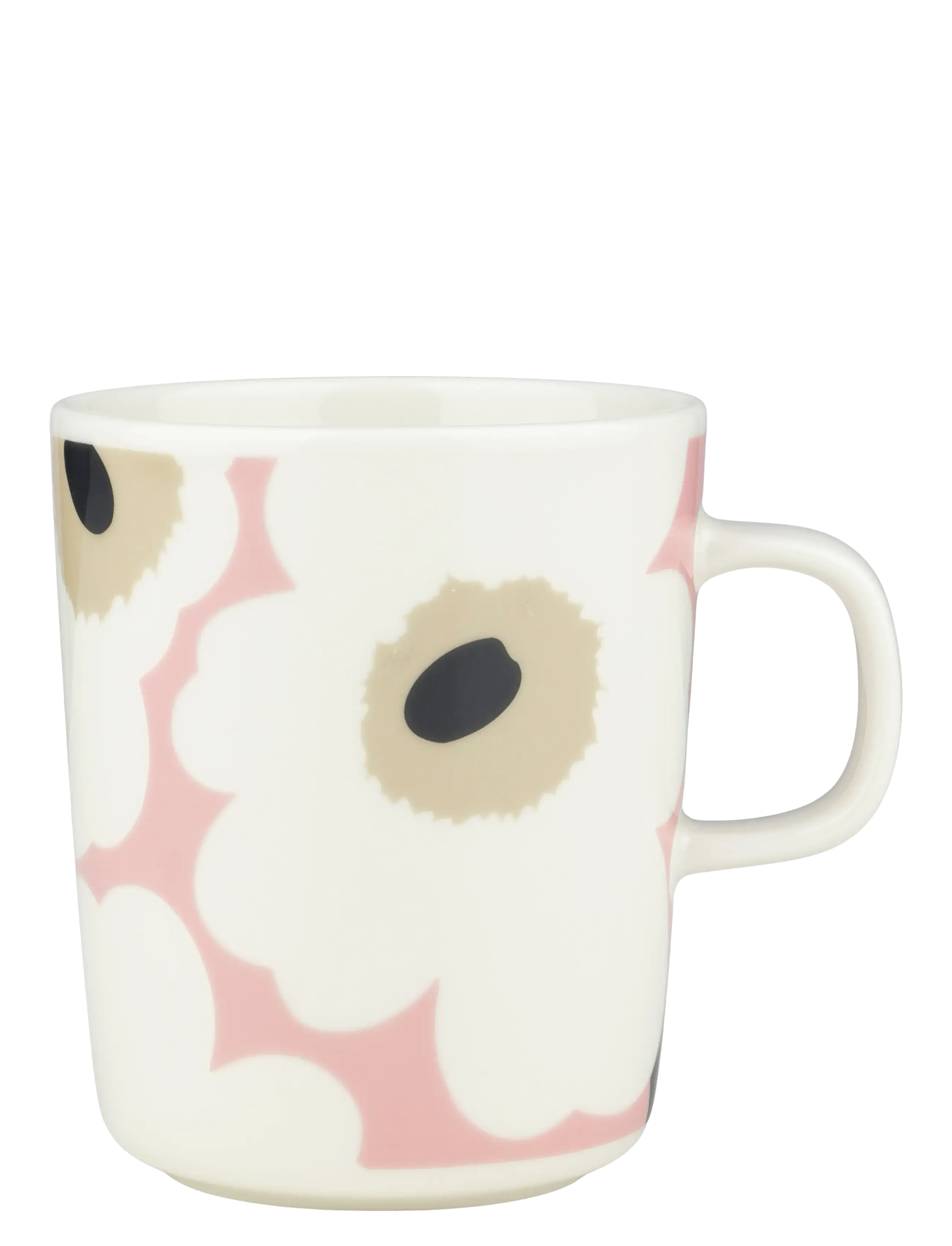 Marimekko Home Unikko Mug 2,5Dl, Coffee Kop, Creme, Str: 25 CL