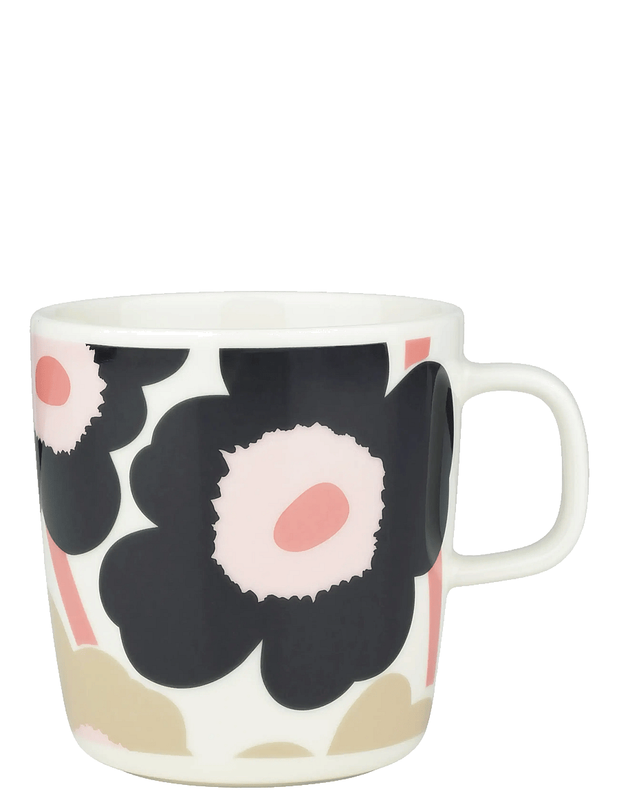 Marimekko Home - UNIKKO MUG 4DL - teetassen - off white,charcoal,sand,pink - 0