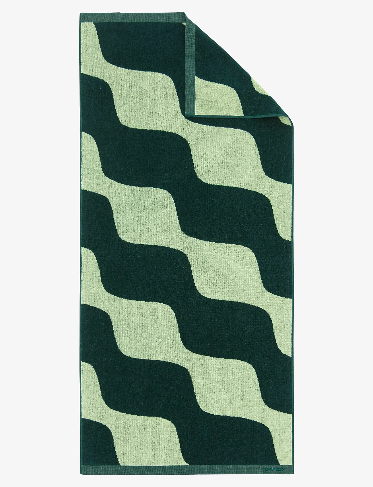 Marimekko Home - TAIFUUNI BATH TOWEL - badehåndklæder - pear, dk.green - 0