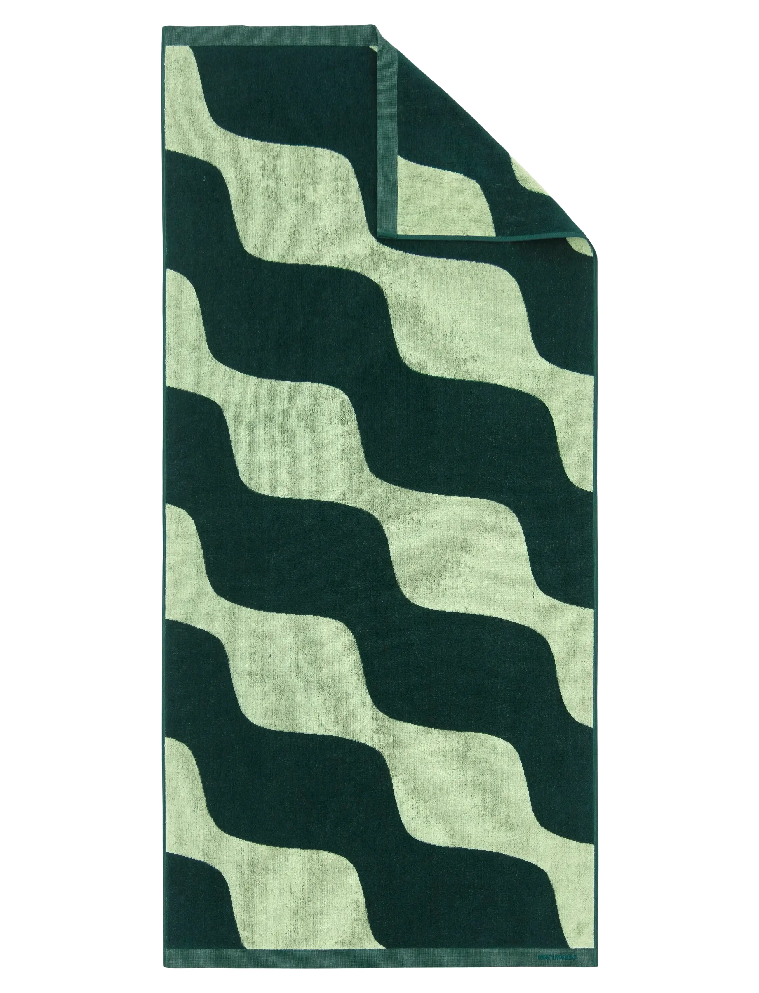 Marimekko Home TAIFUUNI GUEST TOWEL - Hand towels & Bath towels - PEAR, DK.GREEN / green