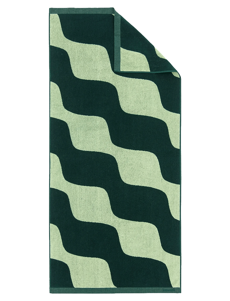 Marimekko Home - TAIFUUNI BATH TOWEL - badetücher - pear, dk.green - 0