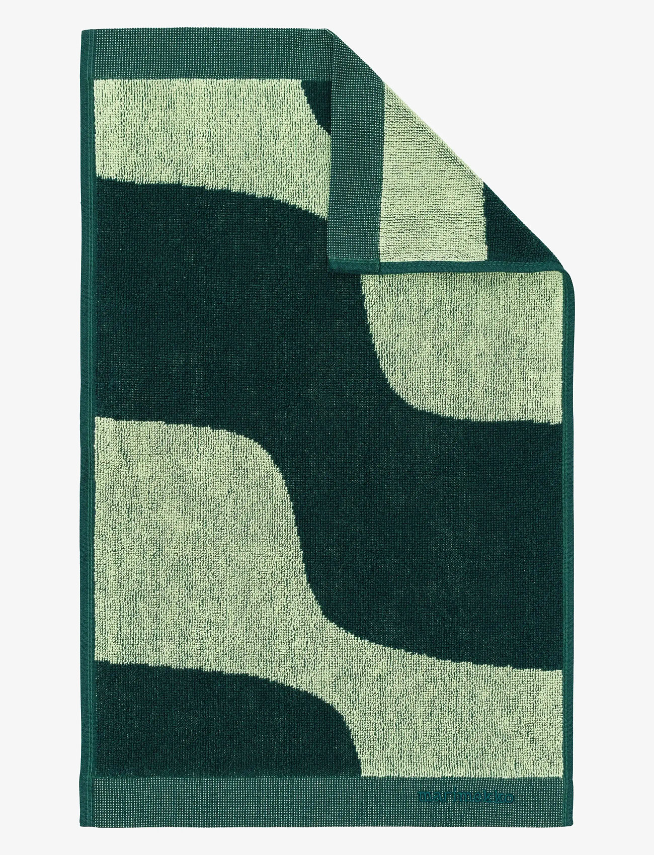 Marimekko Home - TAIFUUNI GUEST TOWEL - gæstehåndklæder - pear, dk.green - 0