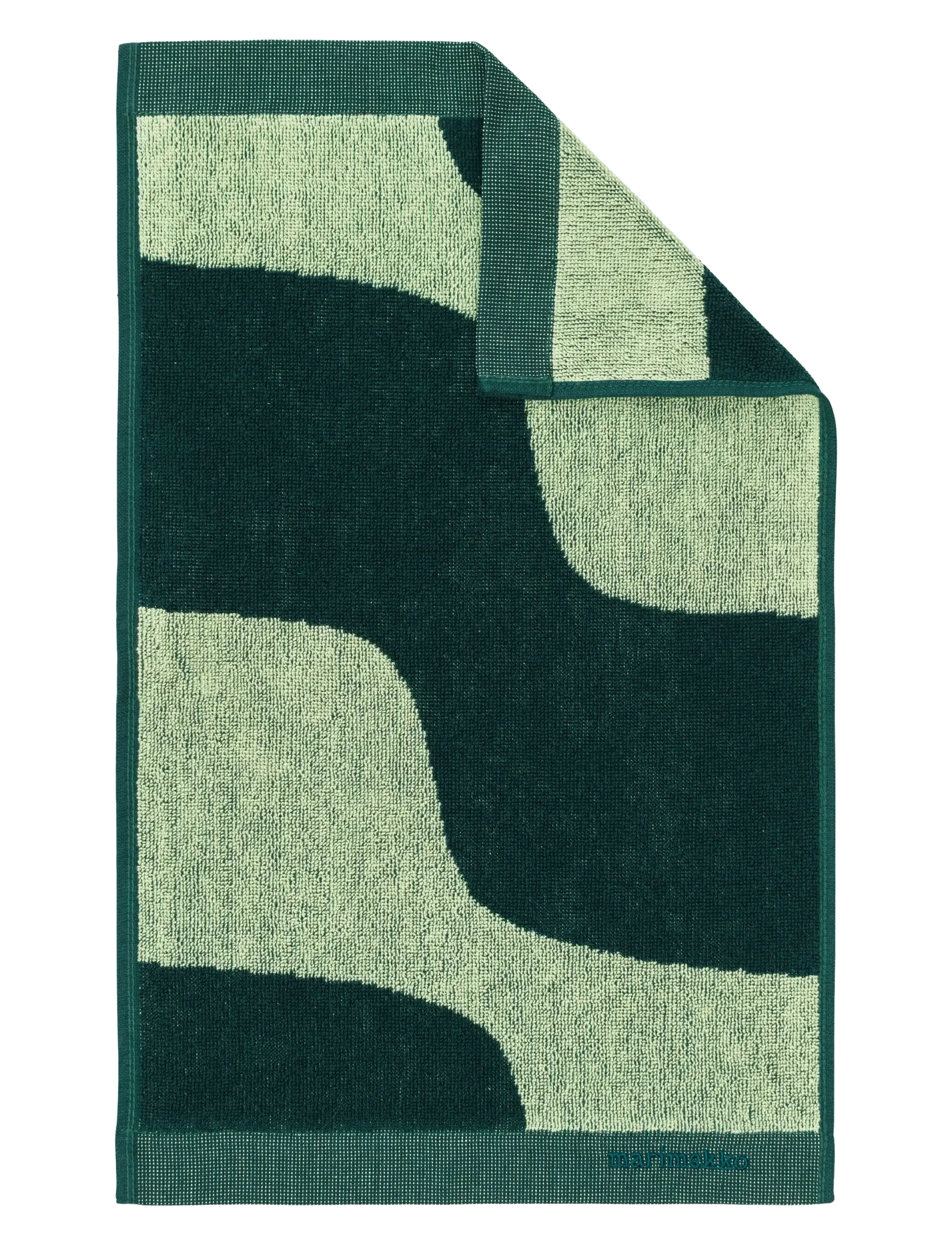 Marimekko Home - TAIFUUNI GUEST TOWEL - badetücher - pear, dk.green - 0