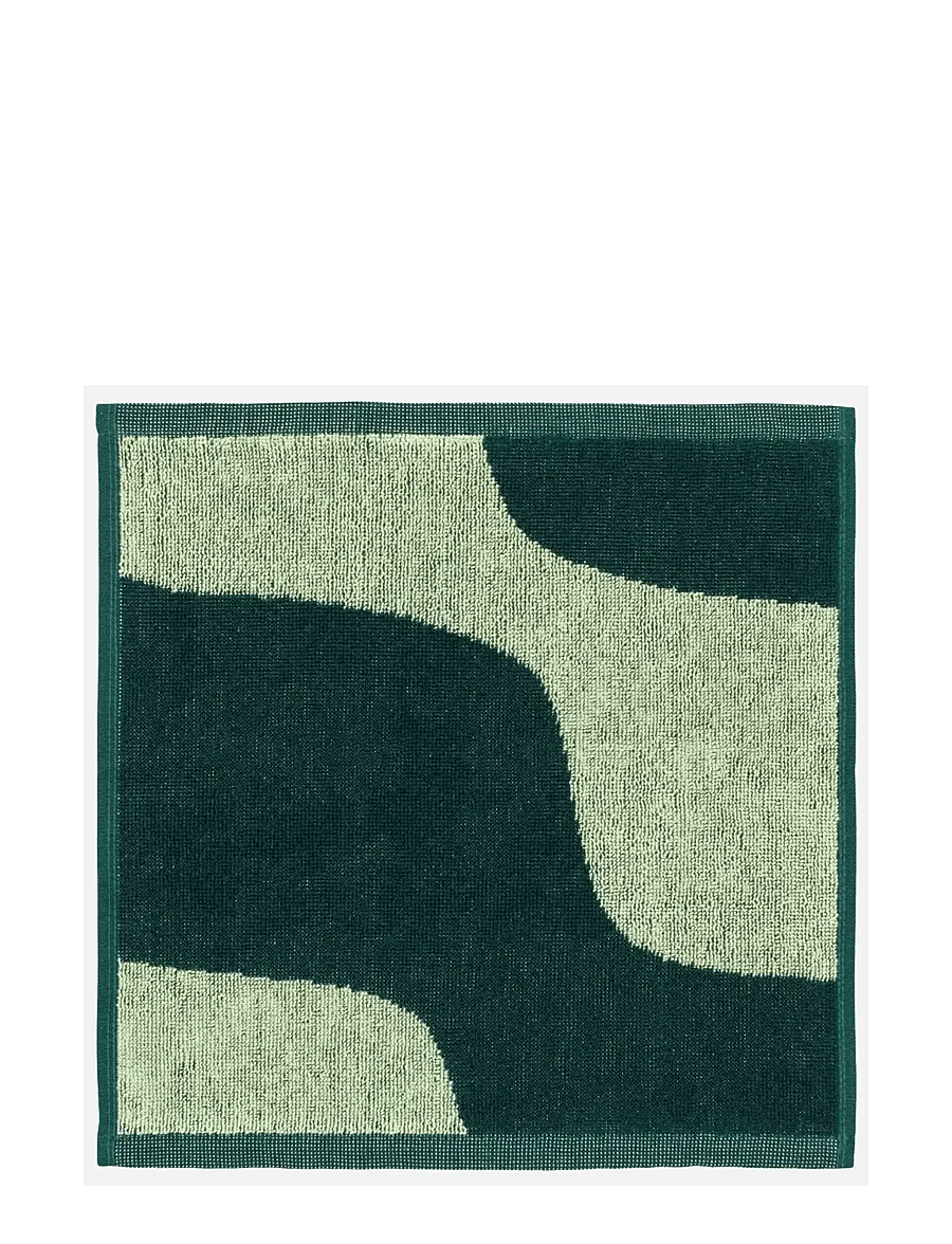 Marimekko Home - TAIFUUNI MINI TOWEL 30X30CM - saunalinad - pear, dk.green - 0