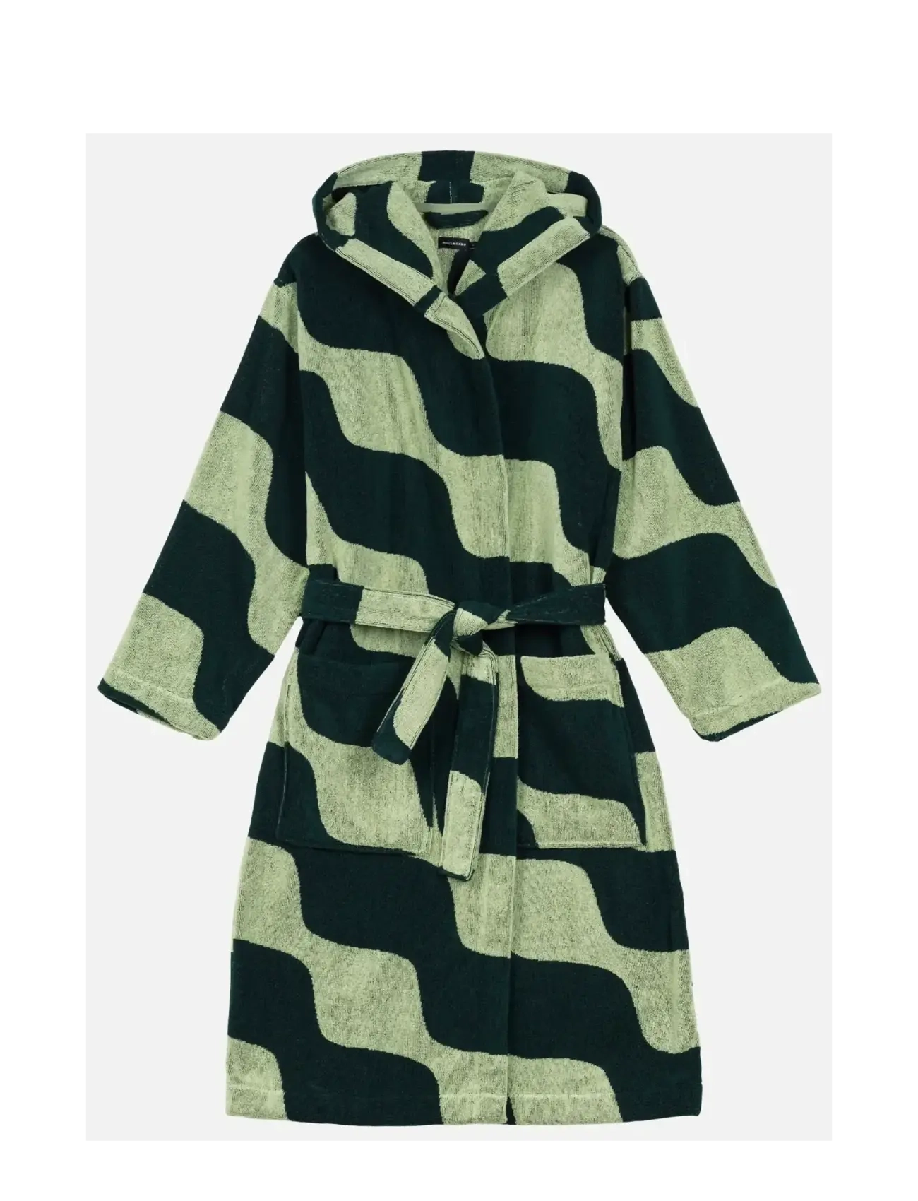 Marimekko Home TAIFUUNI BATH ROBE - Morgenkåper - PEAR, DK.GREEN / green