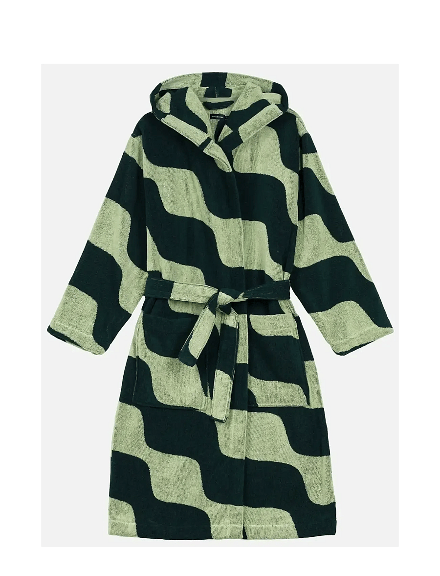 Marimekko Home - TAIFUUNI BATH ROBE - igapäevane stiil - pear, dk.green - 0