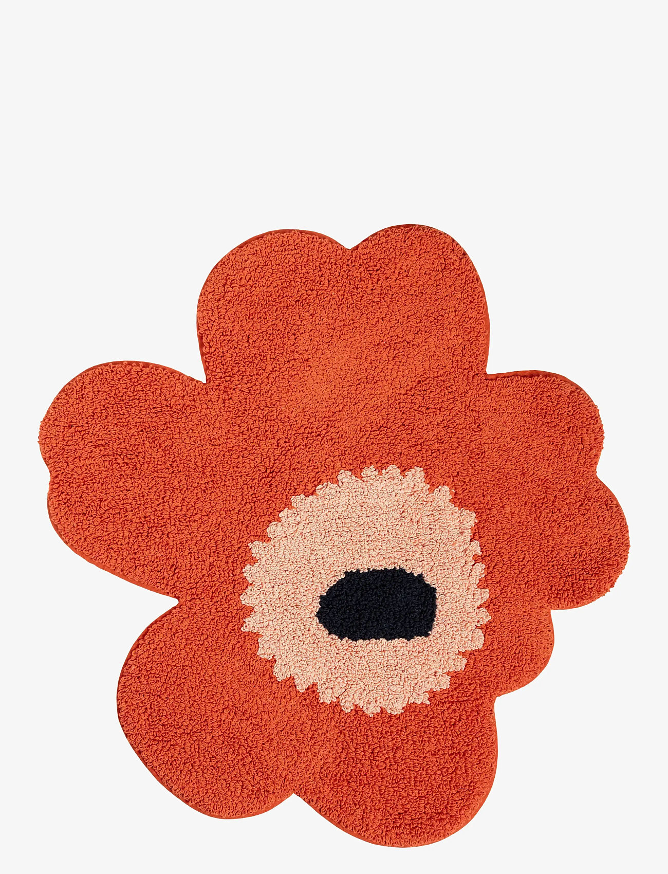 Marimekko Home - UNIKKO BATH MAT 73X74CM - badematten - orange red, powder, charcoal - 0