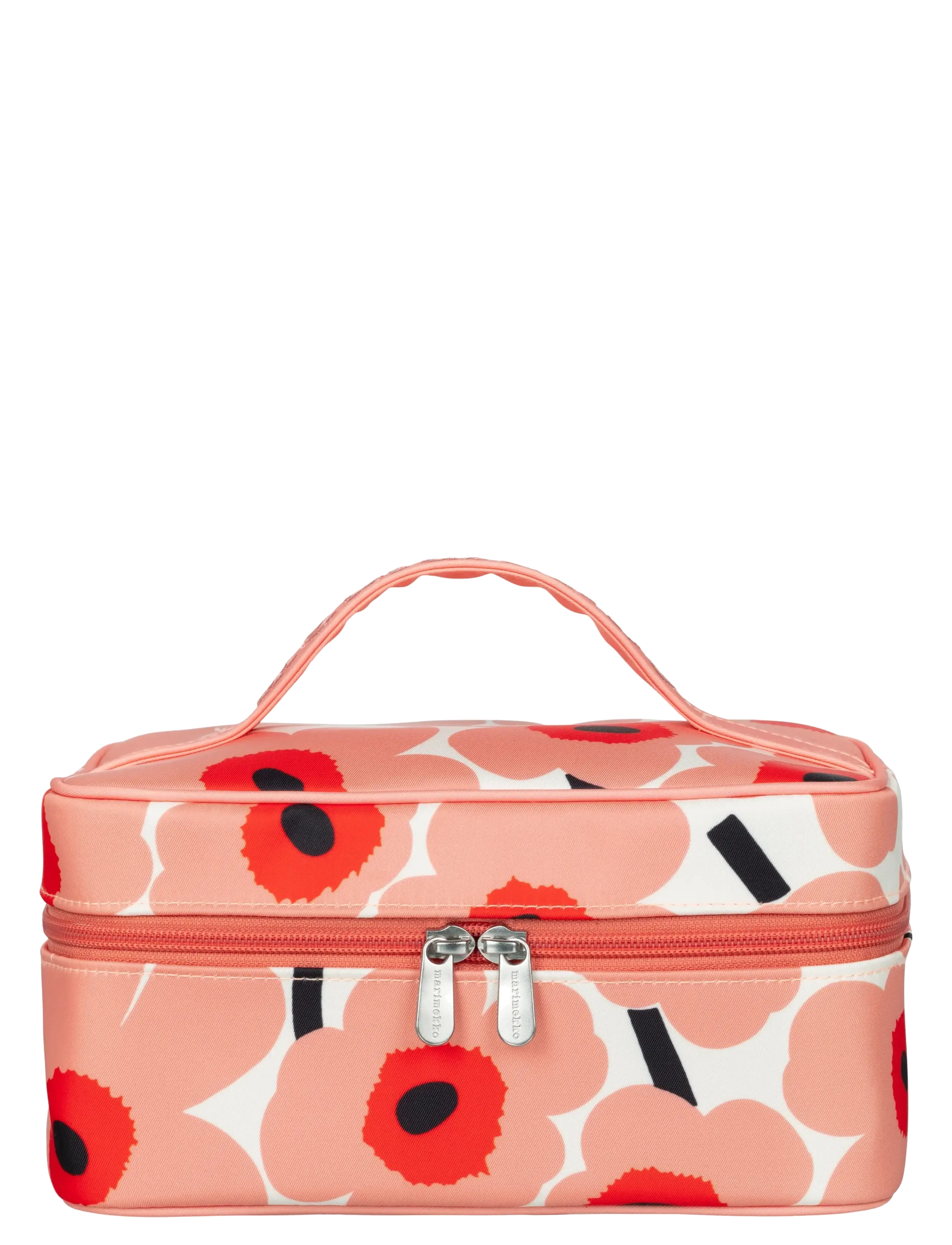 Marimekko Home MINI UNIKKO TUTTU COSMETIC BAG - Födelsedag - OFFWHITE,CORAL,OR.RED,CHARCOAL / pink/rose