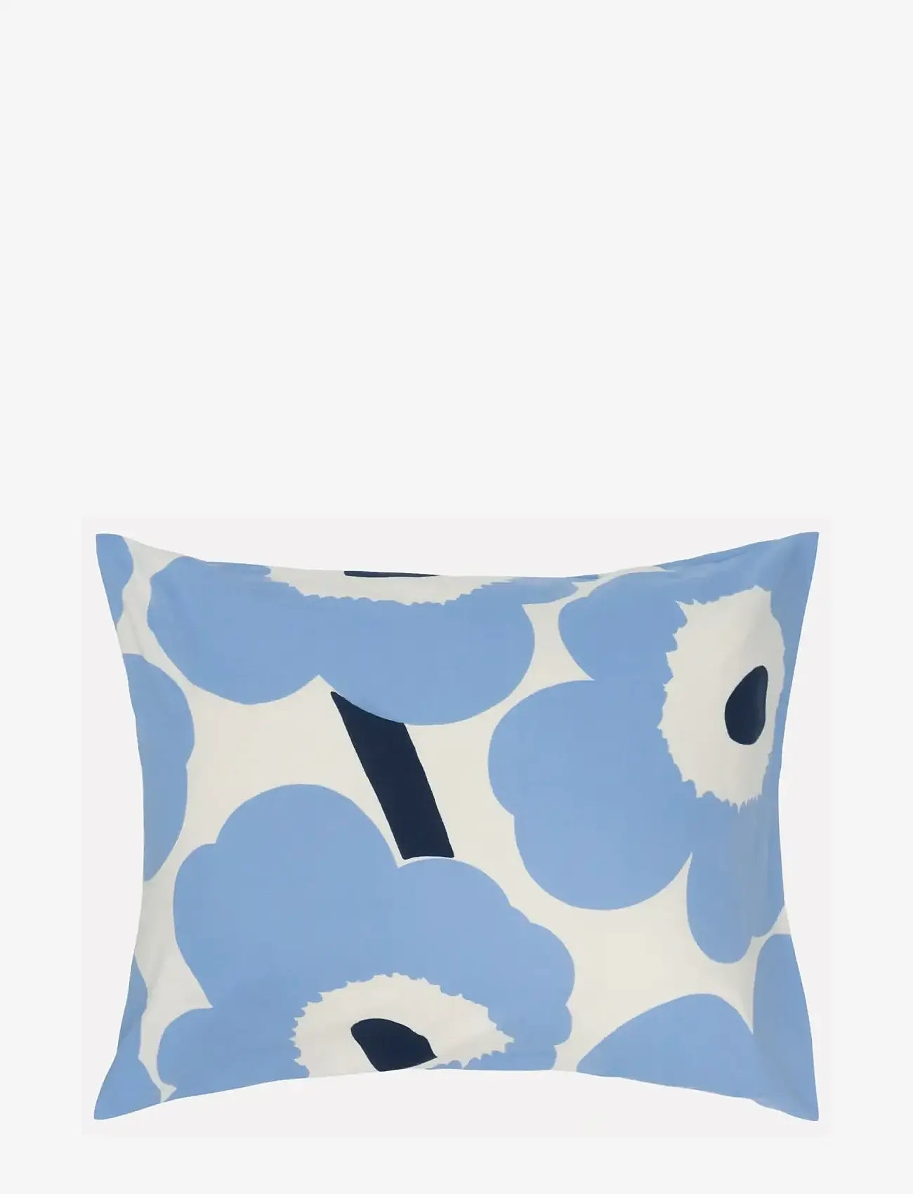 Marimekko Home - UNIKKO JERSEY PC 50X70/75CM - kopfkissenbezüge - off white, lt.blue, navy - 0