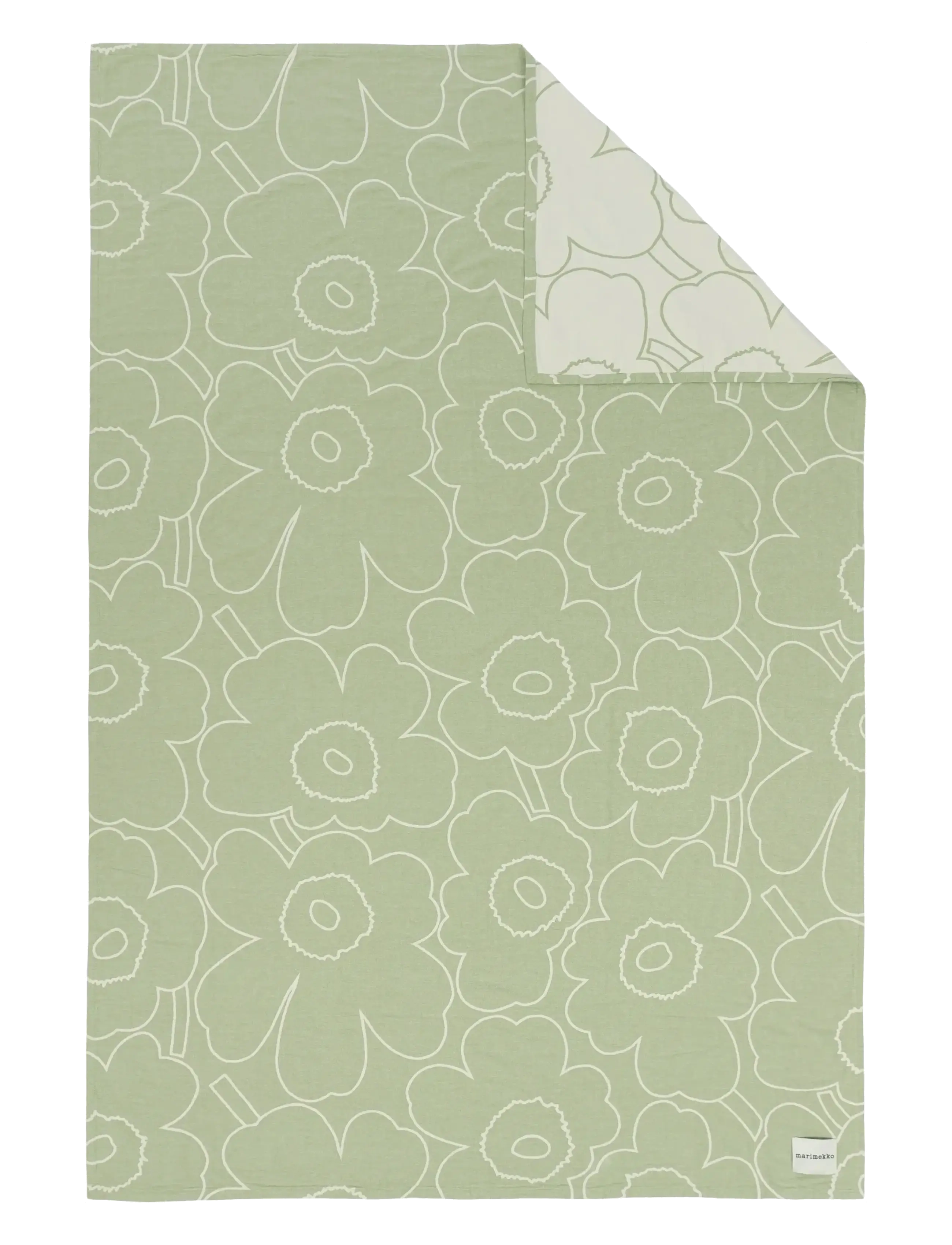 Marimekko Home Piirto Unikko Bedspread, Sengetæppe, Grøn, Str: 160X260CM