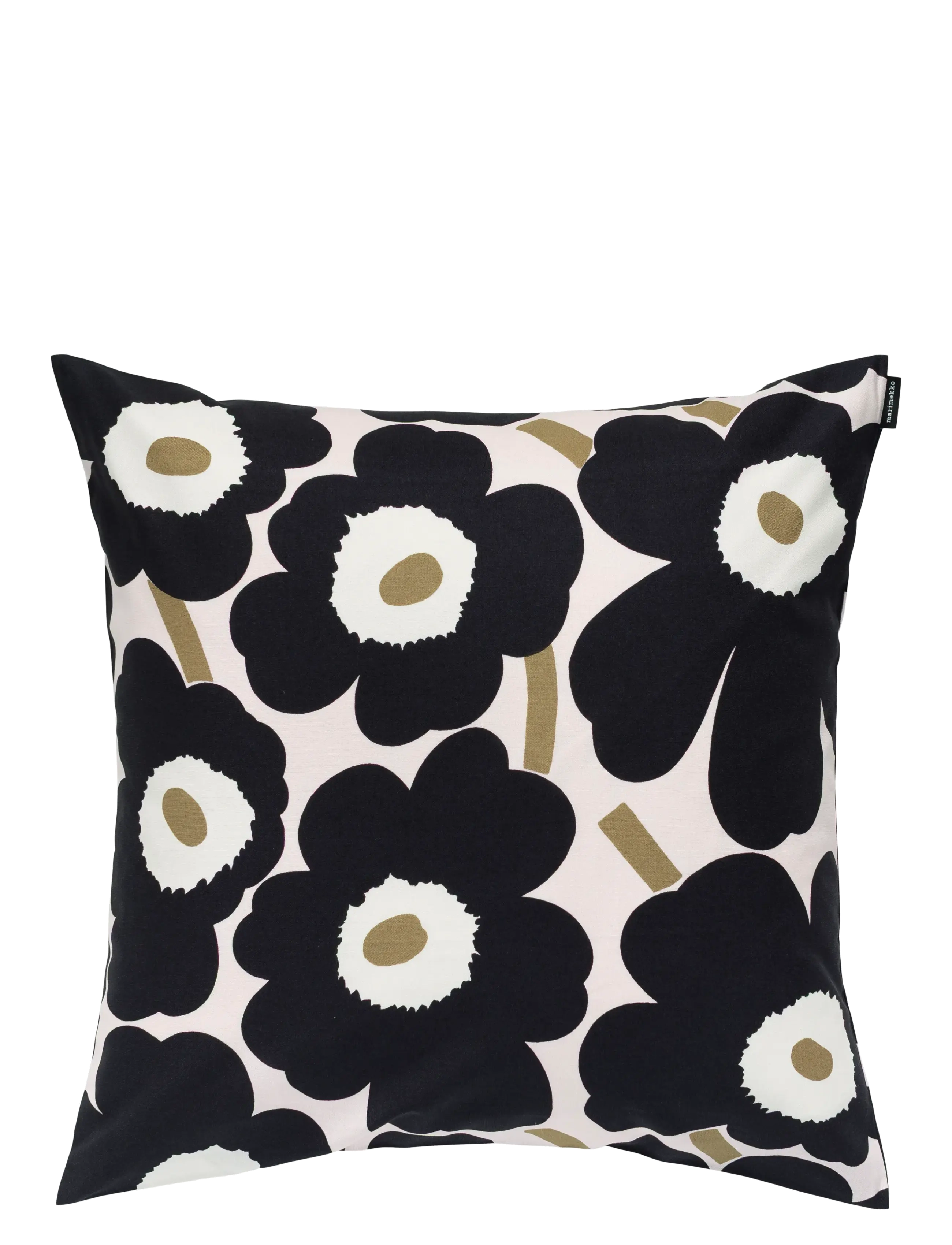 Marimekko Home Pieni Unikko Cush. Cover 50X50, 50X50 cm, Cushions & Blankets, Schwarz - Cushion Covers, Homeware