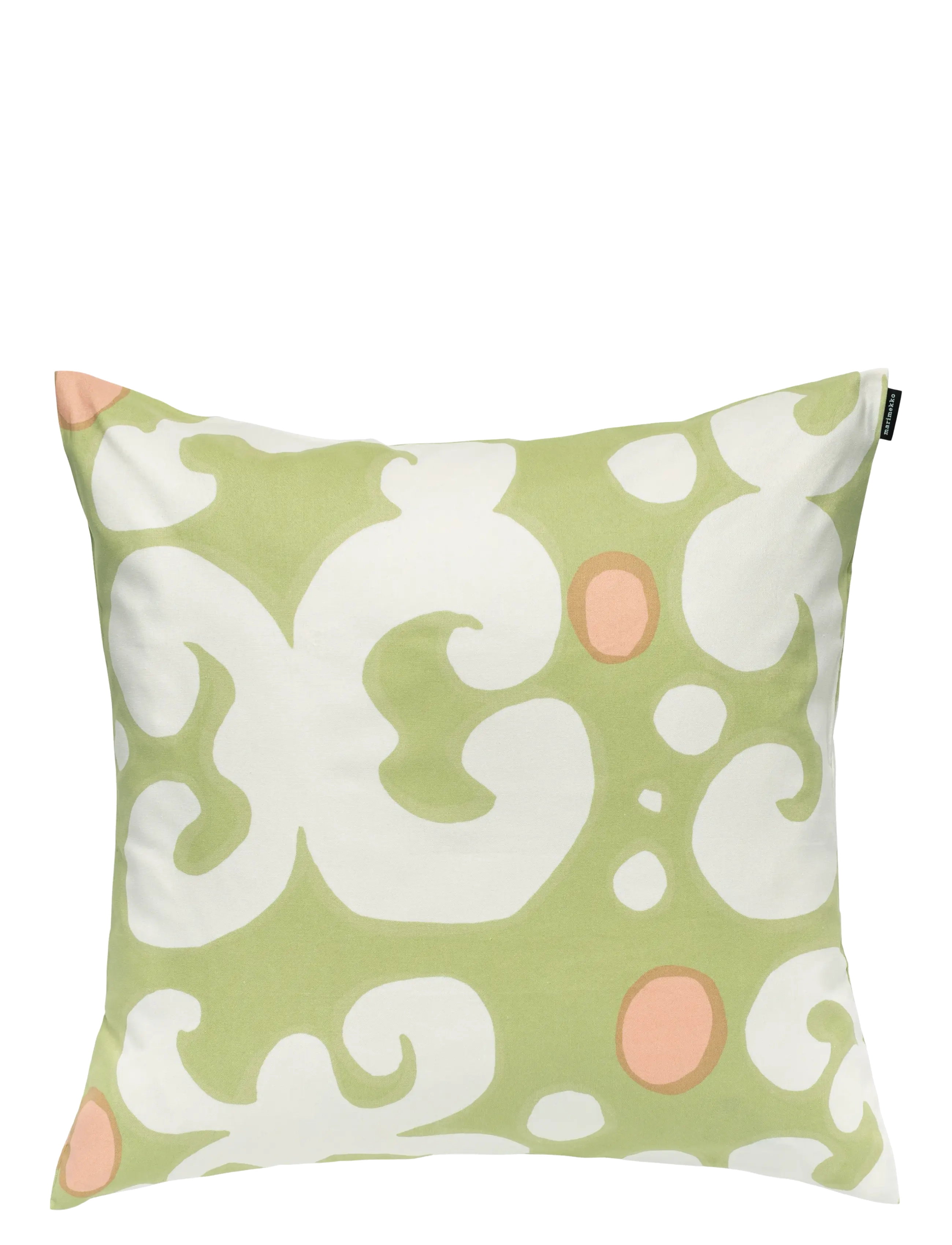 Marimekko Home KEIDAS CUSHION COVER 50X50 - Marimekko Home - PEAR, OFF WHITE, POWDER / green