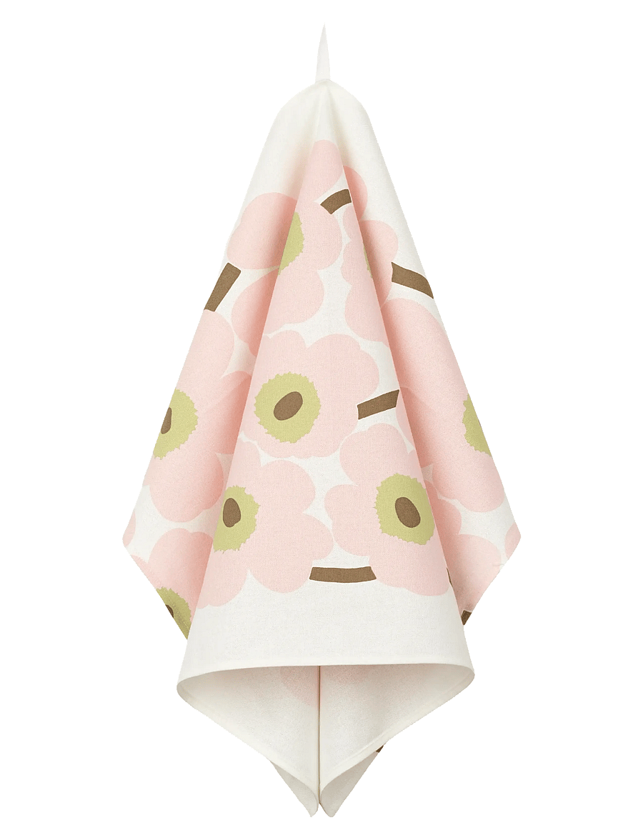 Marimekko Home - UNIKKO TEA TOWEL 43X70CM - off white, pink, pear, sand - 0