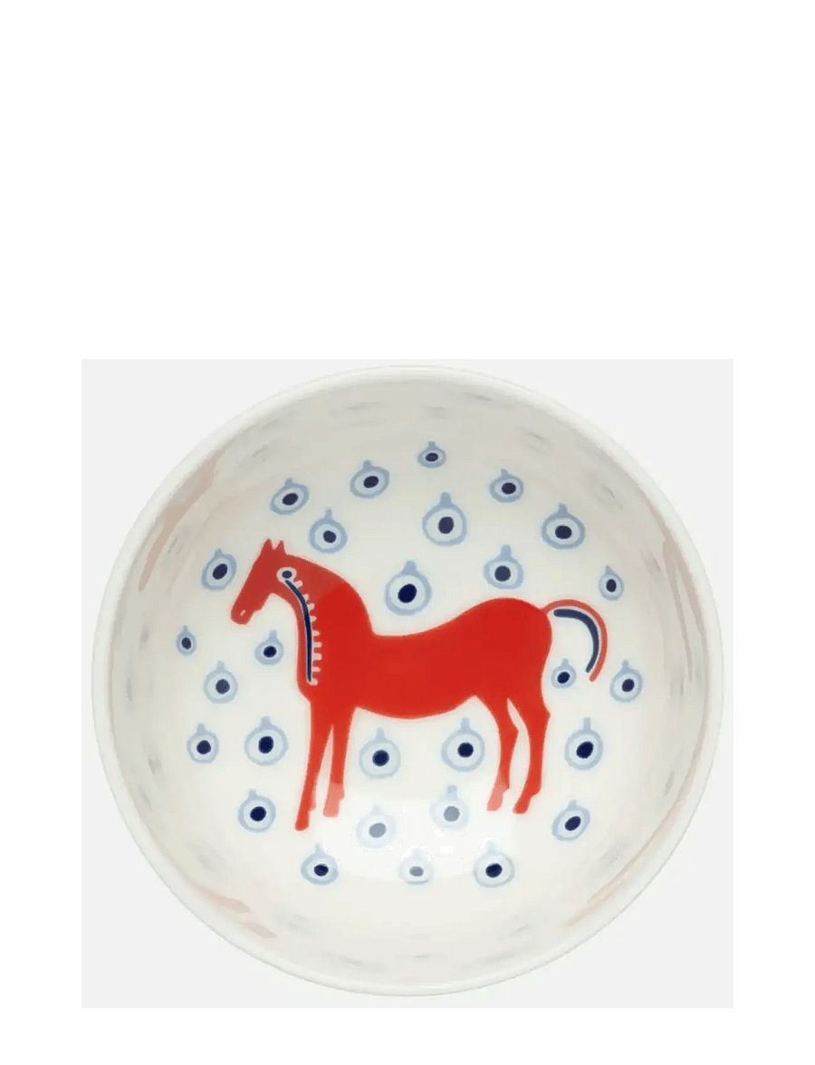 Marimekko Home - MUSTA TAMMA BOWL 3DL - puuviljakausid - off white, orange red, lt.blue - 0