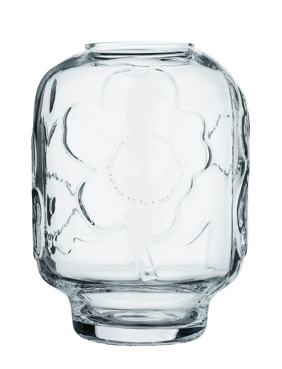 Marimekko Home - UNIKKO GLASS VASE 18CM - osta hinna alusel - clear - 0