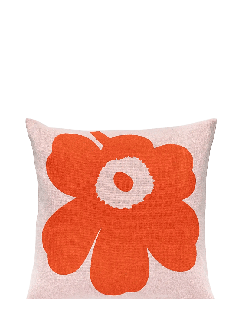 Marimekko Home - UNIKKO CUSHION COVER 50X50CM - kissenbezüge - pink, orange red - 0