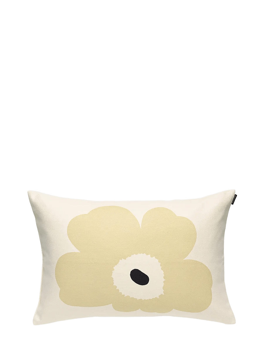 Marimekko Home - UNIKKO CUSHION COVER 40X60 - kissenbezüge - white, lt.brown - 0