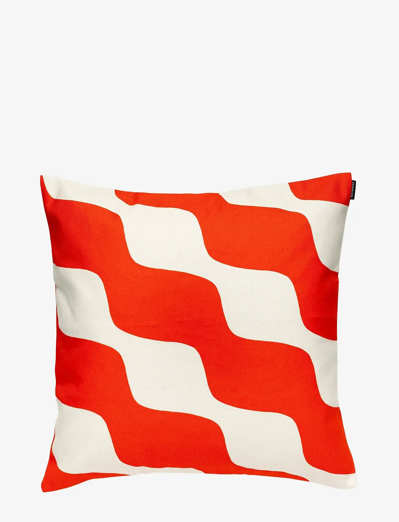 Marimekko Home - TAIFUUNI CUSHION COVER 50X50 - kissenbezüge - orange red, off white - 0