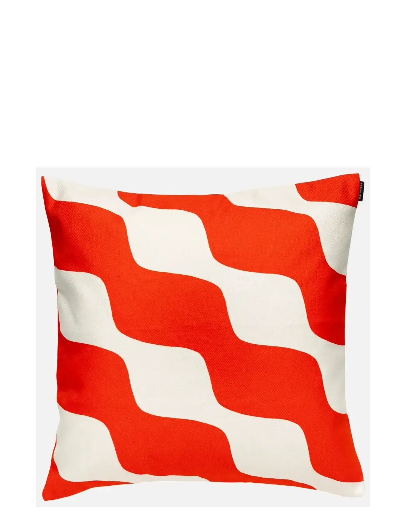 Marimekko Home TAIFUUNI CUSHION COVER 50X50 - Visa allt - ORANGE RED, OFF WHITE / red
