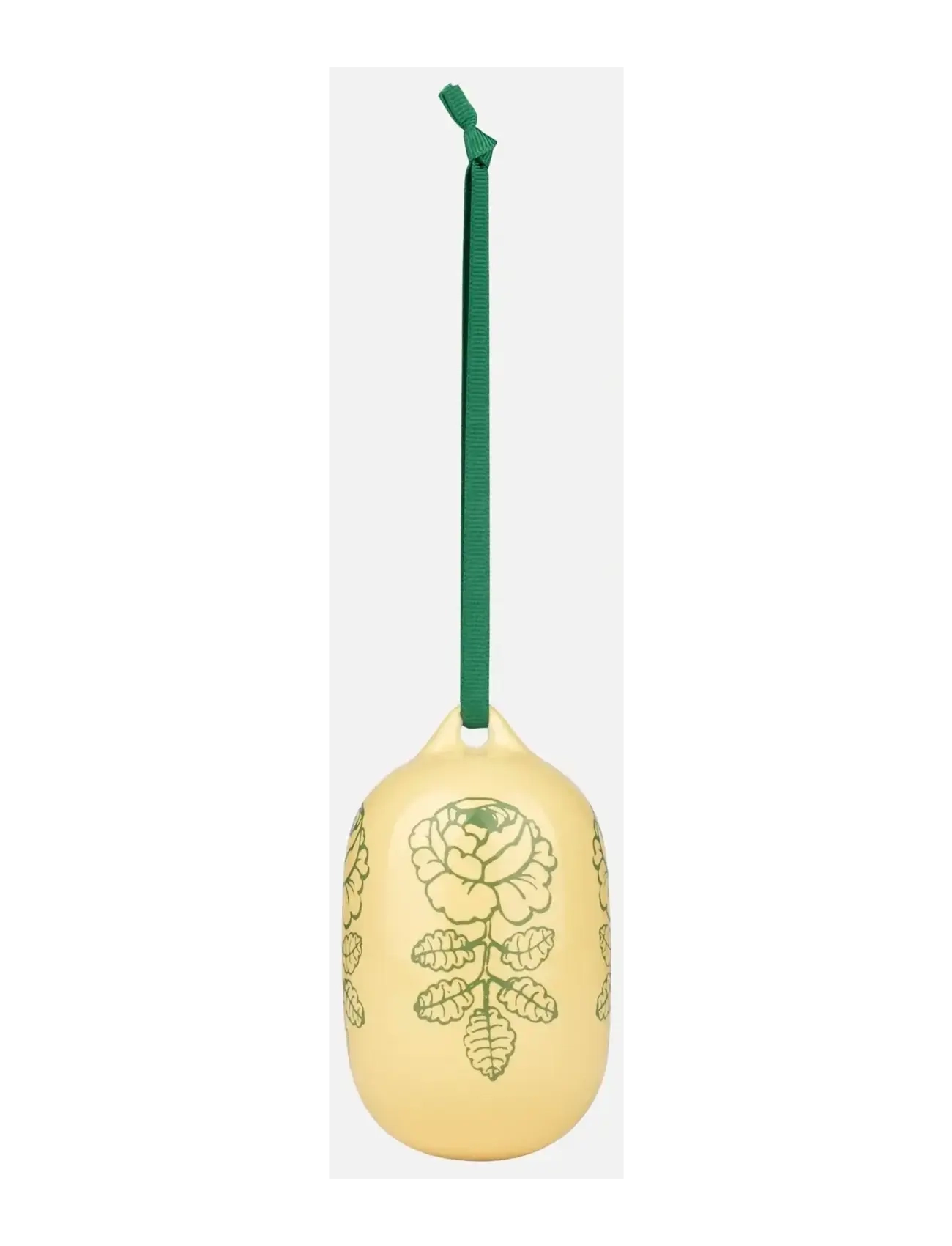 Marimekko Home VIHKIRUUSU ORNAMENT 6X9CM - Marimekko Home - LT.YELLOW, GREEN / yellow