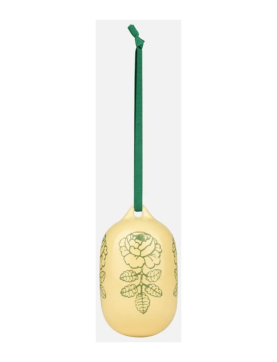 Marimekko Home - VIHKIRUUSU ORNAMENT 6X9CM - figūrėlės ir skulptūros - lt.yellow, green - 1