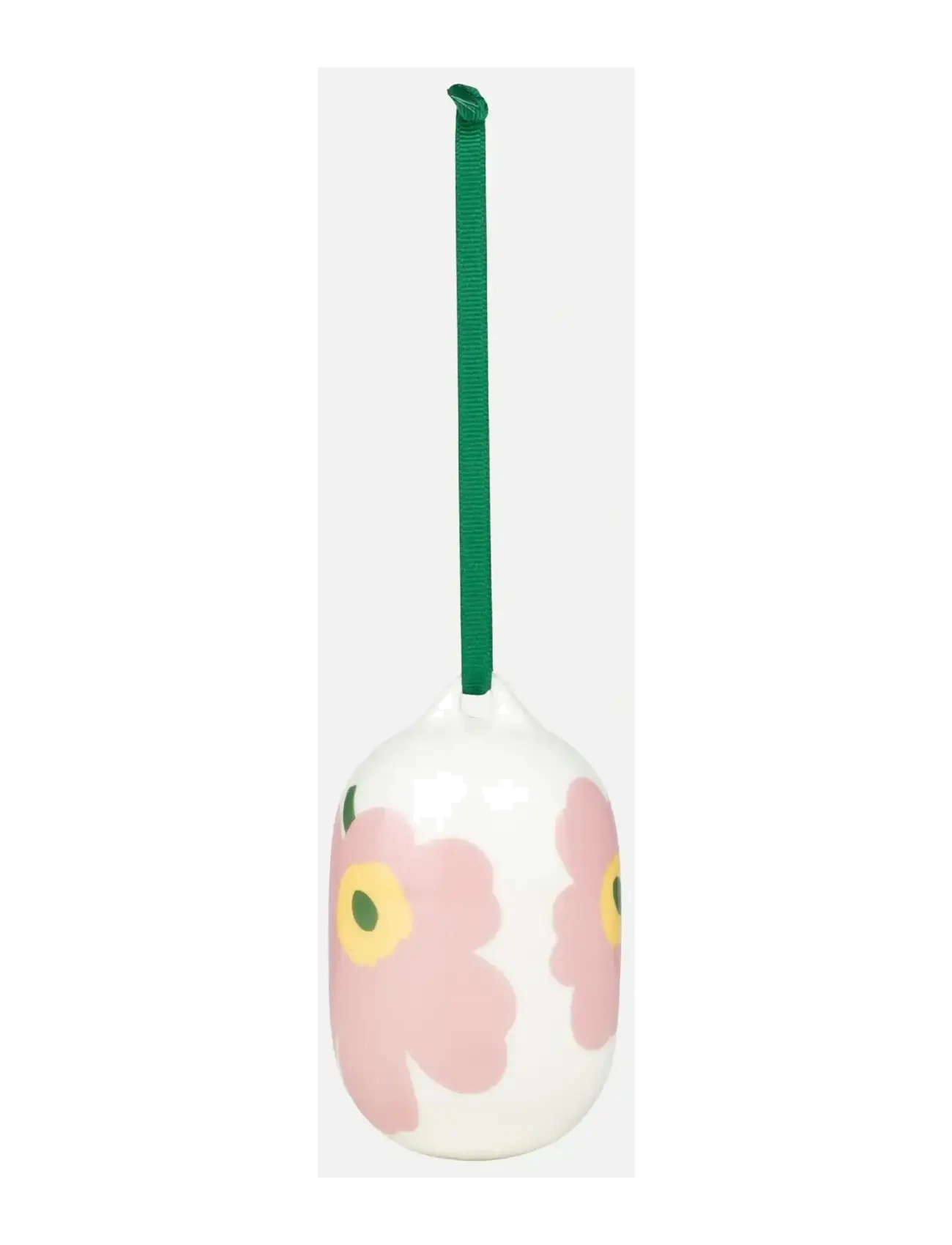 Marimekko Home UNIKKO ORNAMENT 6X9CM - Marimekko Home - WHITE, PINK, LT.YELLOW, GREEN / green
