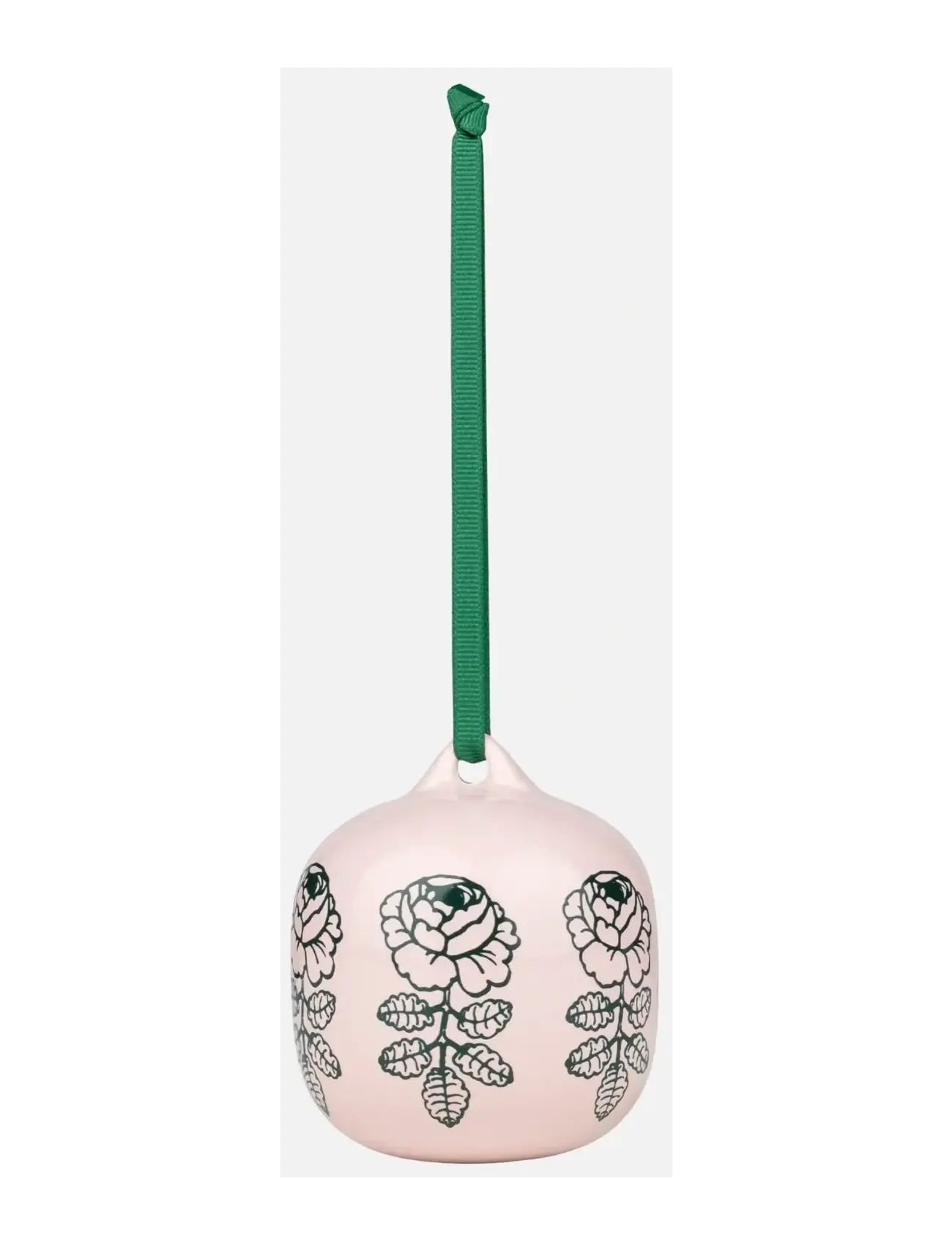 Marimekko Home VIHKIRUUSU ORNAMENT 7X7CM - Marimekko Home - PINK, DK.GREEN / pink/rose