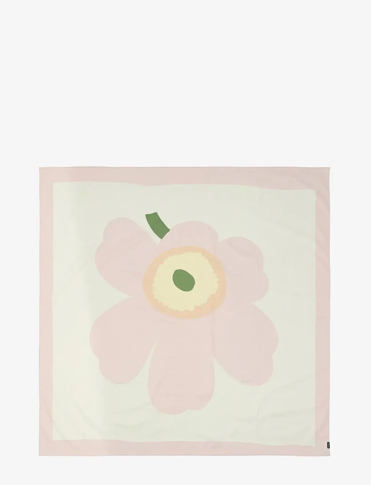 Marimekko Home - UNIKKO TABLECLOTH 140X140CM - duge & bordløbere - off white,pink,lt.yellow,green - 0