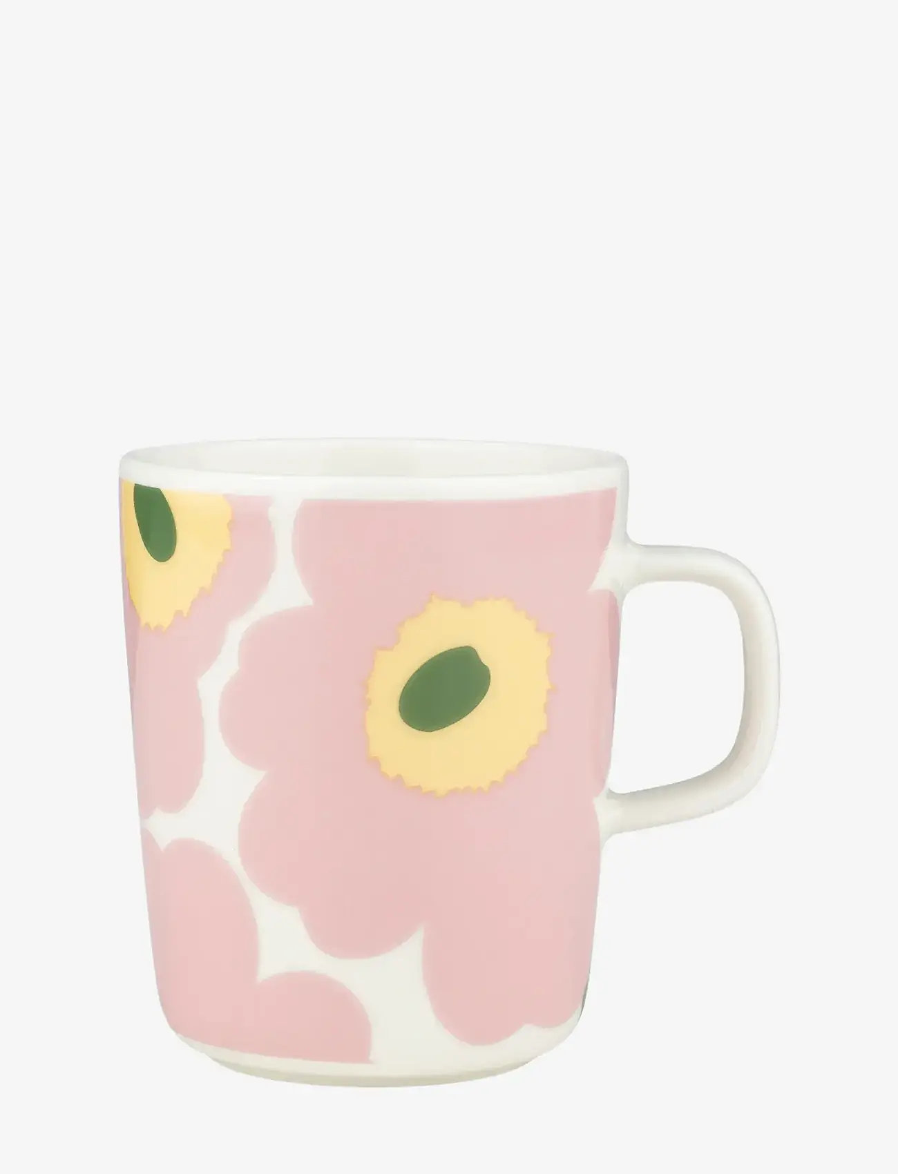 Marimekko Home - UNIKKO MUG 2,5DL - kohvitassid - white, pink, lt.yellow, green - 1