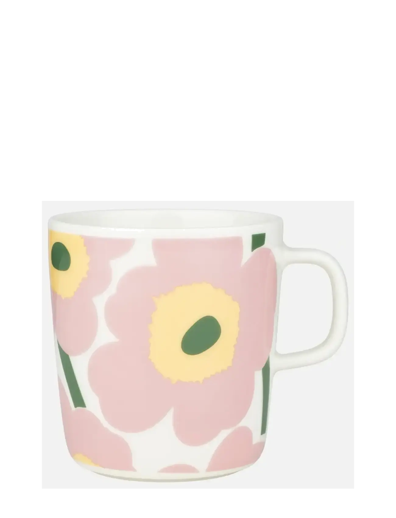 Marimekko Home UNIKKO MUG 4DL - Tableware - WHITE, PINK, LT.YELLOW, GREEN / multi
