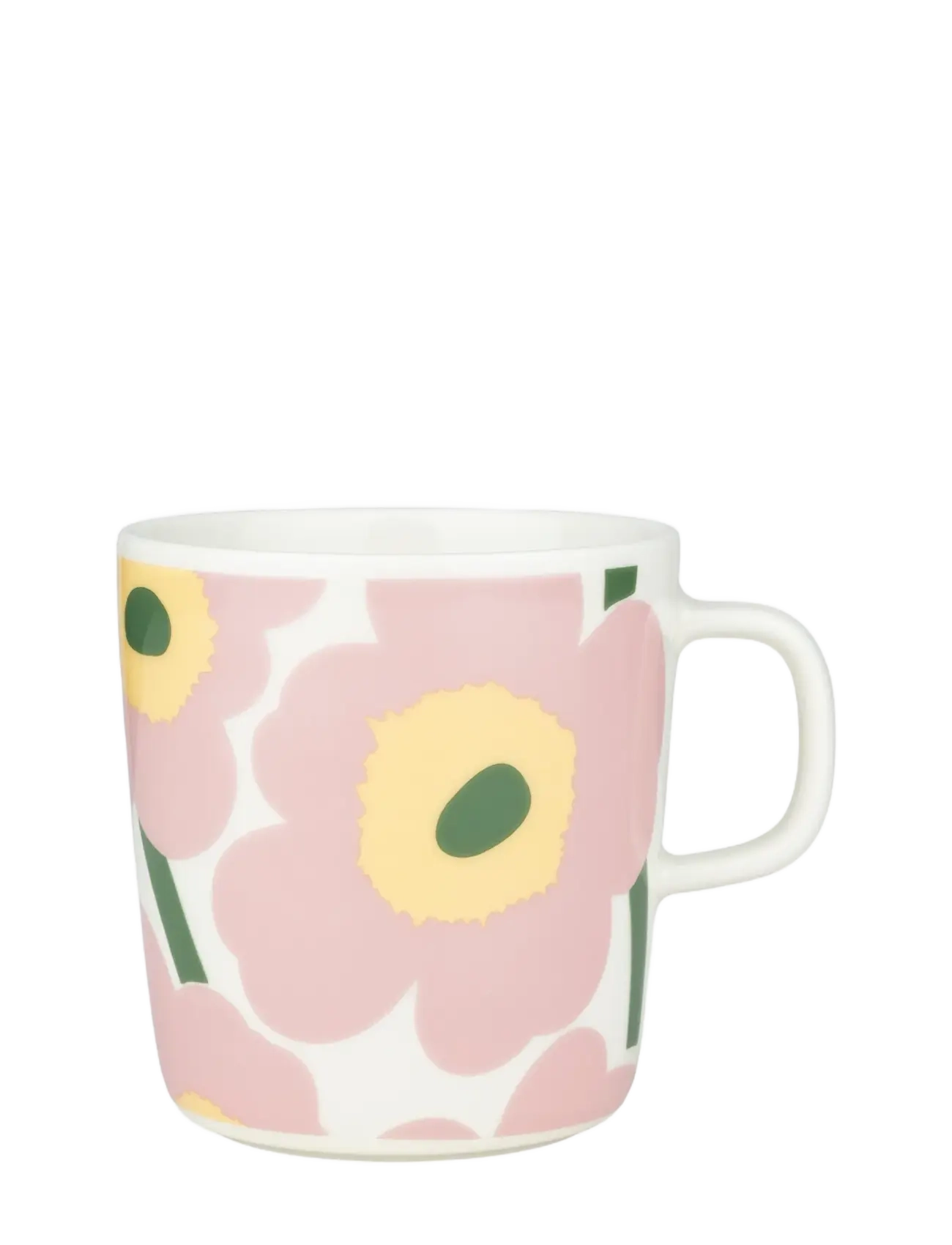 Marimekko Home UNIKKO MUG 4DL - Marimekko Home - WHITE, PINK, LT.YELLOW, GREEN / pink/rose