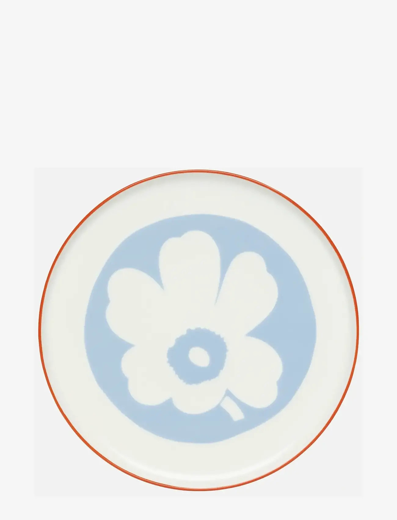 Marimekko Home - UNIKKO SERVING ITEM 24CM - køb efter pris - white, lt.blue, orange red - 0