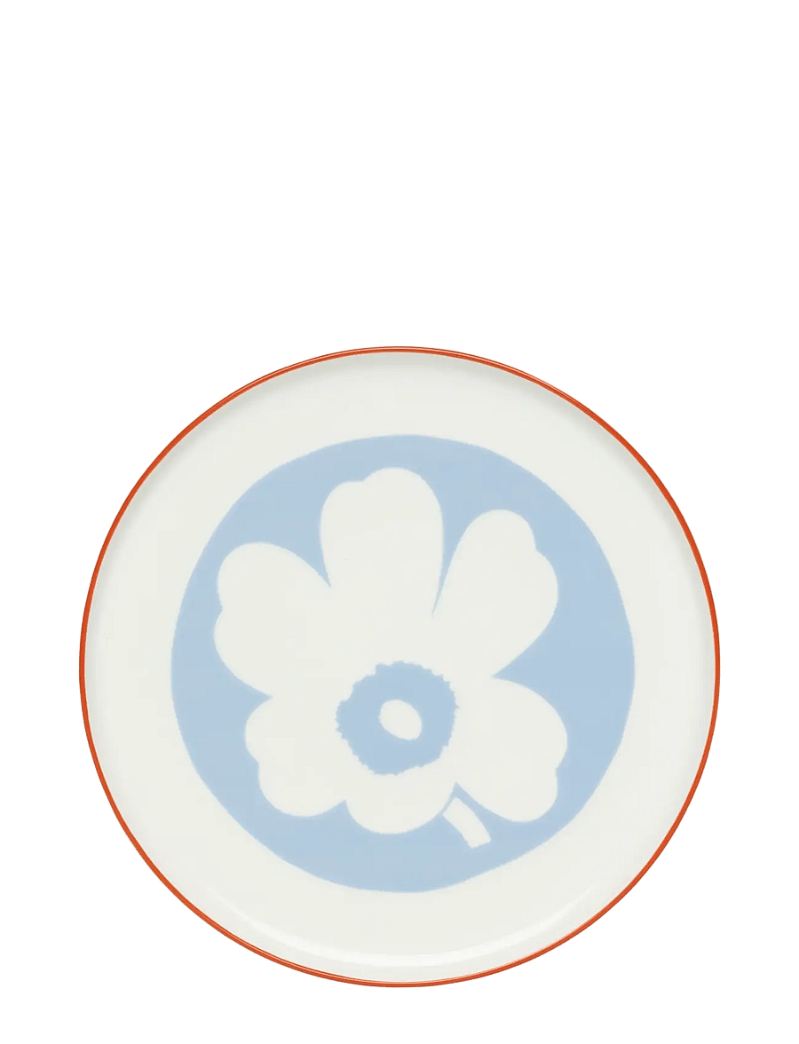 Marimekko Home - UNIKKO SERVING ITEM 24CM - vaagnad ja roogade serveerimisalused - white, lt.blue, orange red - 0